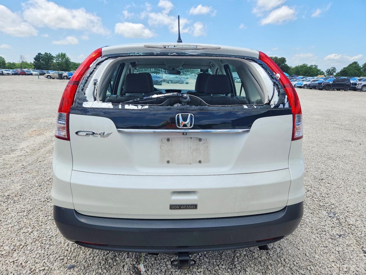 2014 Honda Cr-v Lx White vin: 5J6RM3H3XEL022812