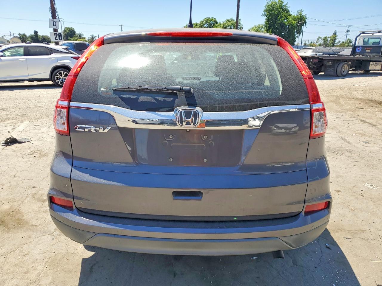 2015 Honda Cr-v Lx Gray vin: 5J6RM3H3XFL003274