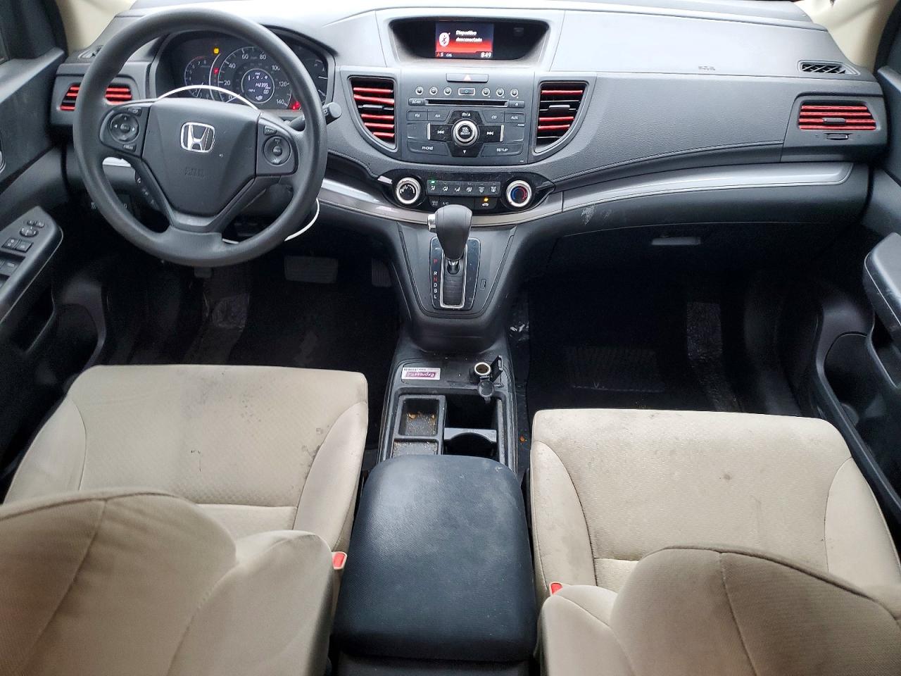 2015 Honda Cr-v Lx White vin: 5J6RM3H3XFL004991