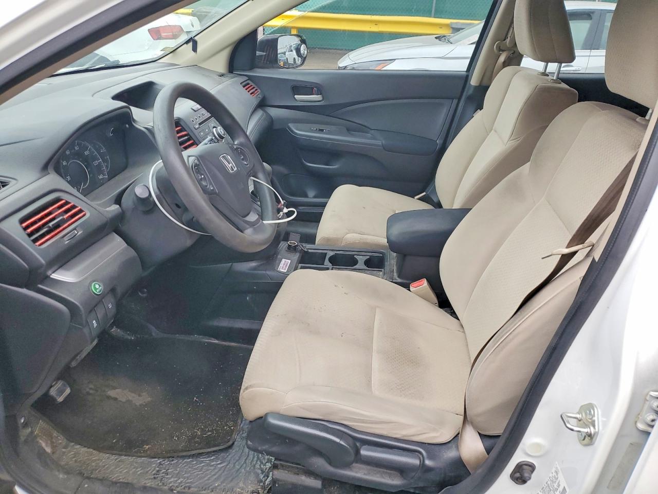 2015 Honda Cr-v Lx White vin: 5J6RM3H3XFL004991