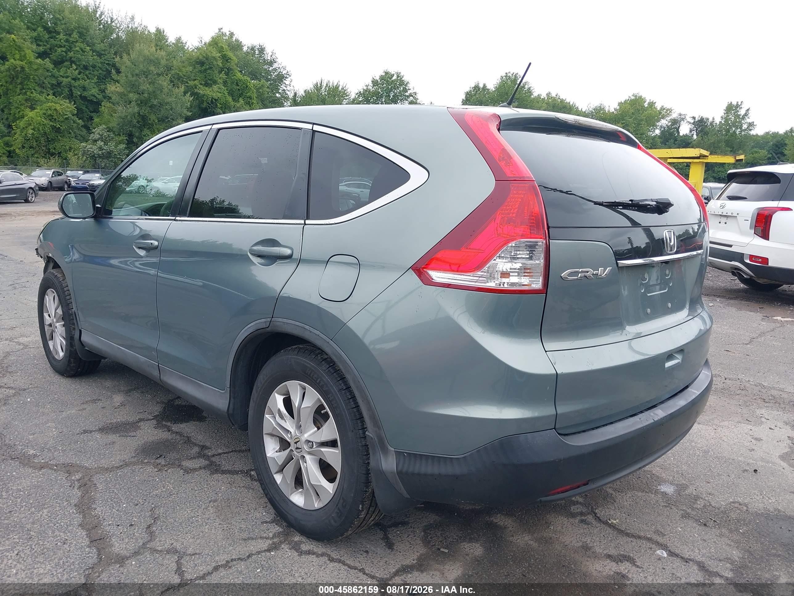 2012 Honda Cr-v Ex Teal vin: 5J6RM3H50CL006360