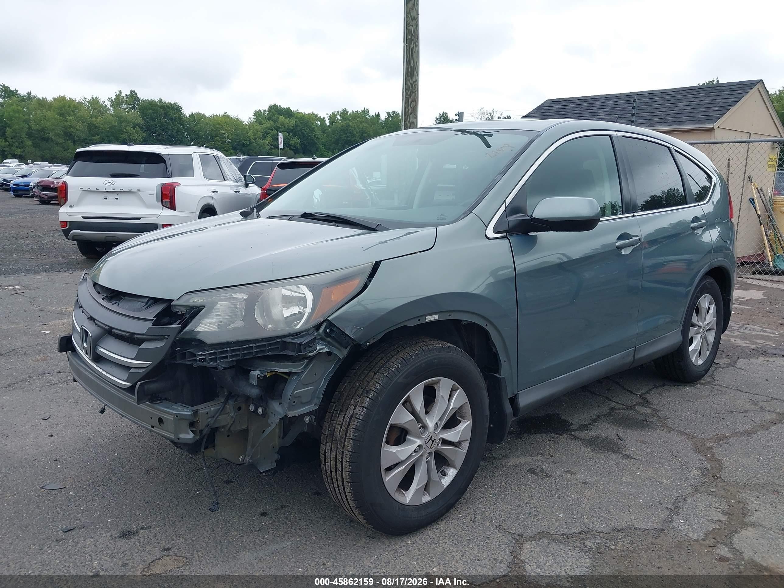 2012 Honda Cr-v Ex Teal vin: 5J6RM3H50CL006360