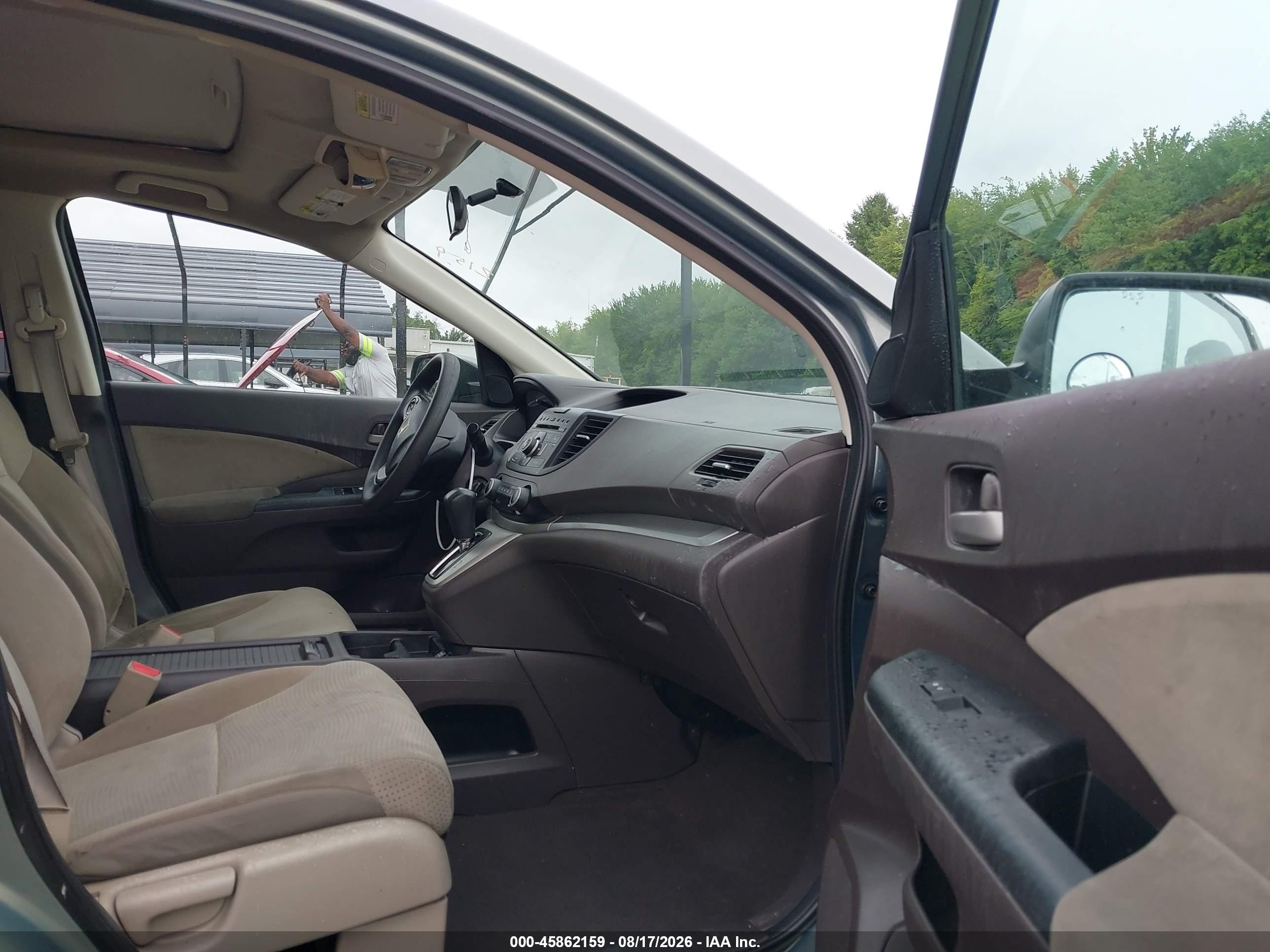 2012 Honda Cr-v Ex Teal vin: 5J6RM3H50CL006360
