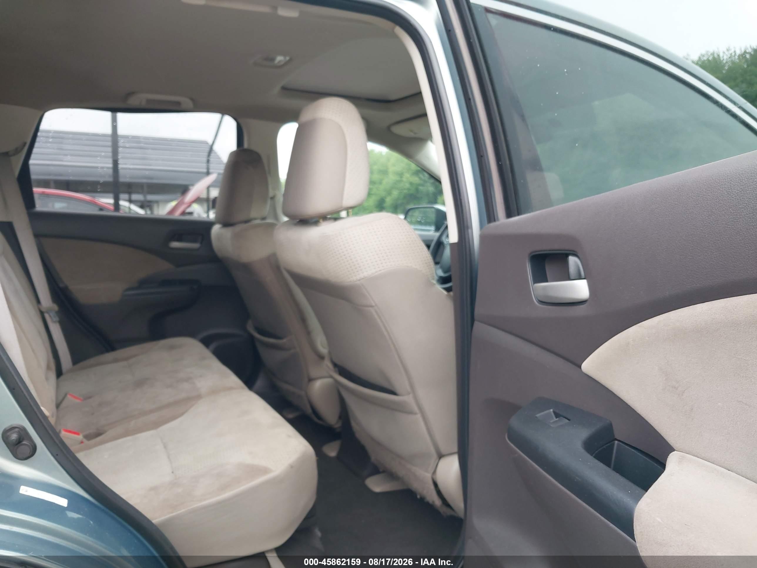 2012 Honda Cr-v Ex Teal vin: 5J6RM3H50CL006360