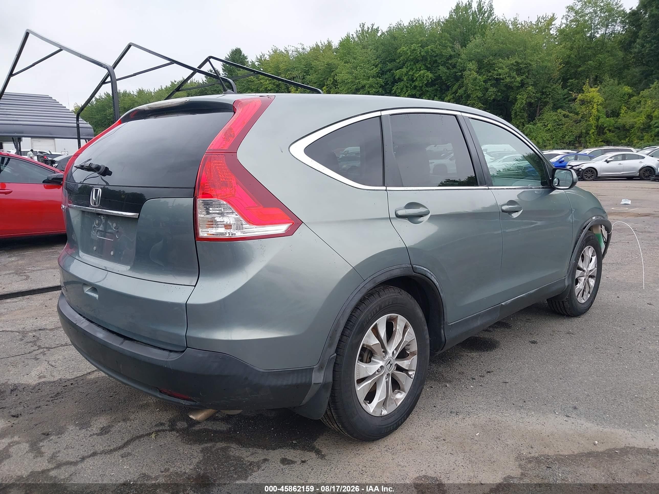 2012 Honda Cr-v Ex Teal vin: 5J6RM3H50CL006360