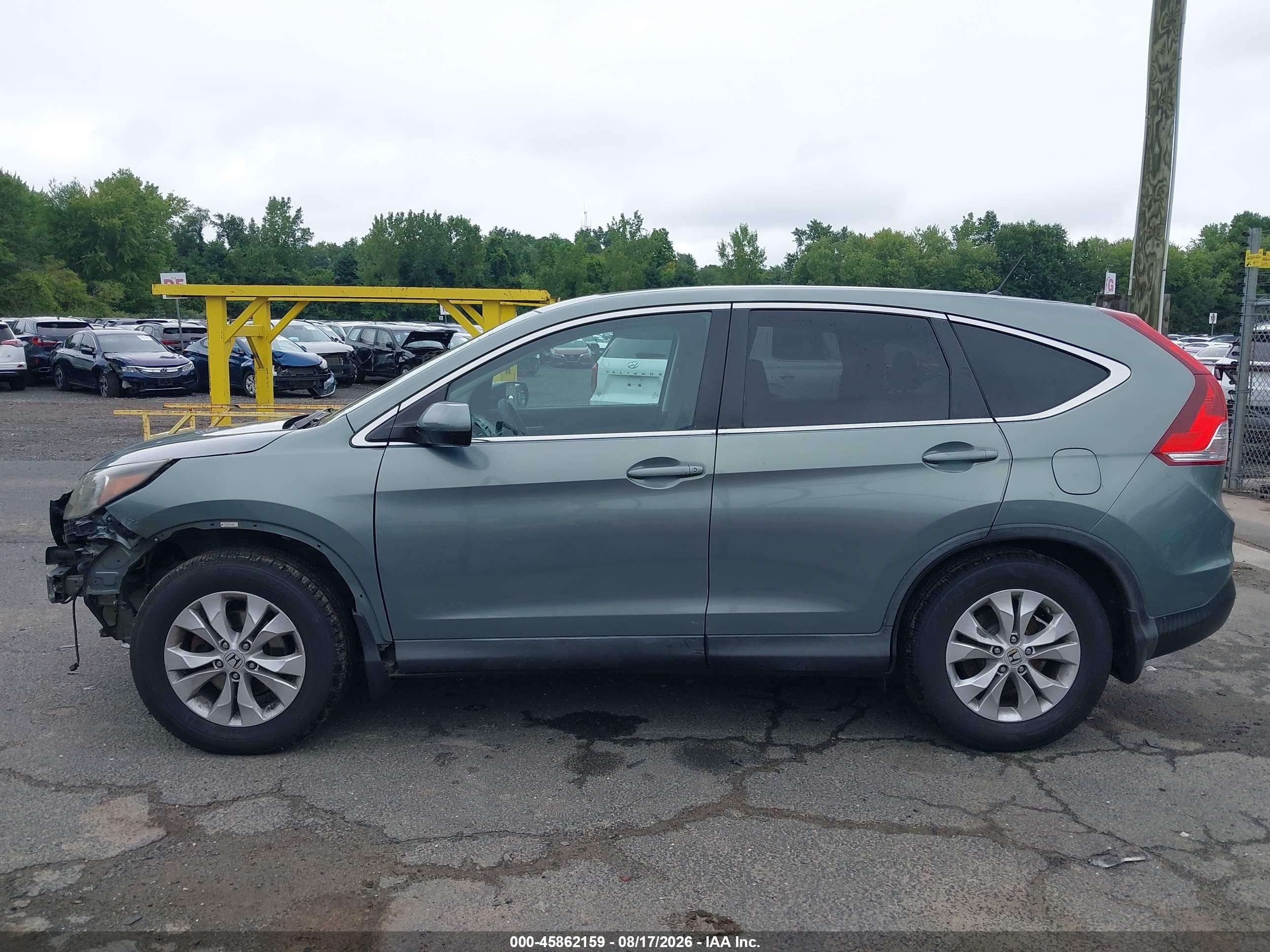 2012 Honda Cr-v Ex Teal vin: 5J6RM3H50CL006360
