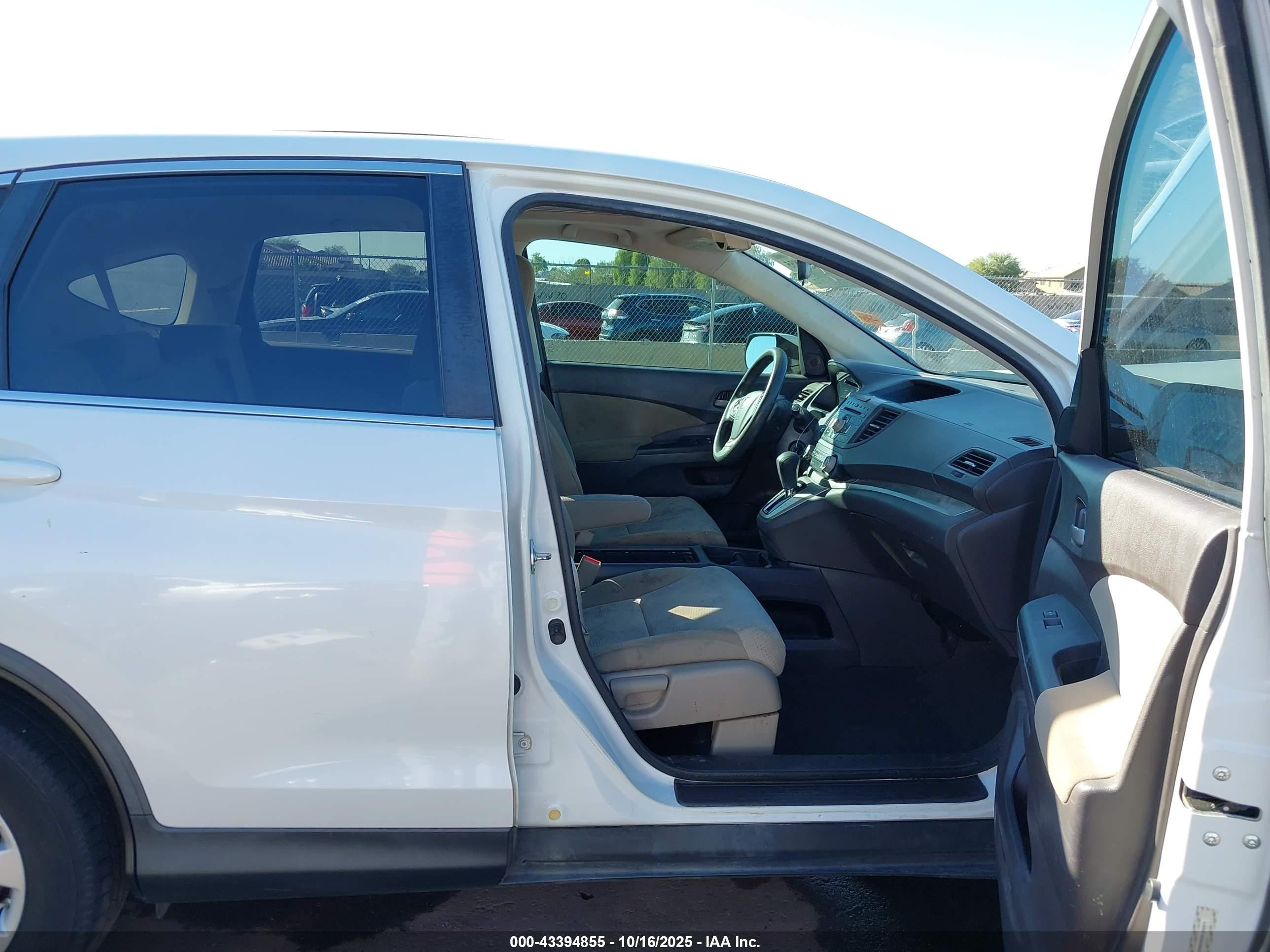 2013 Honda Cr-v Ex White vin: 5J6RM3H50DL006571