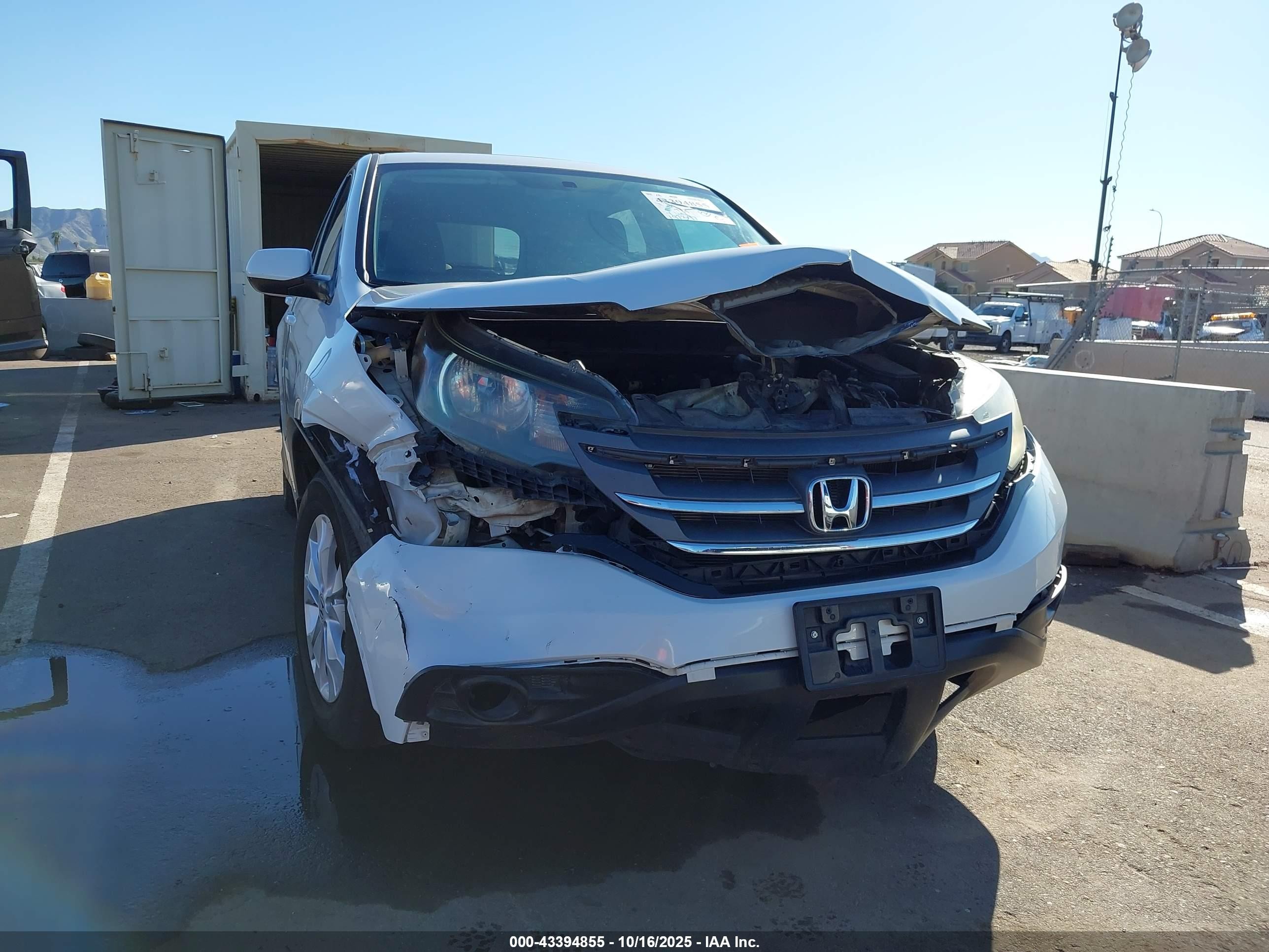 2013 Honda Cr-v Ex White vin: 5J6RM3H50DL006571