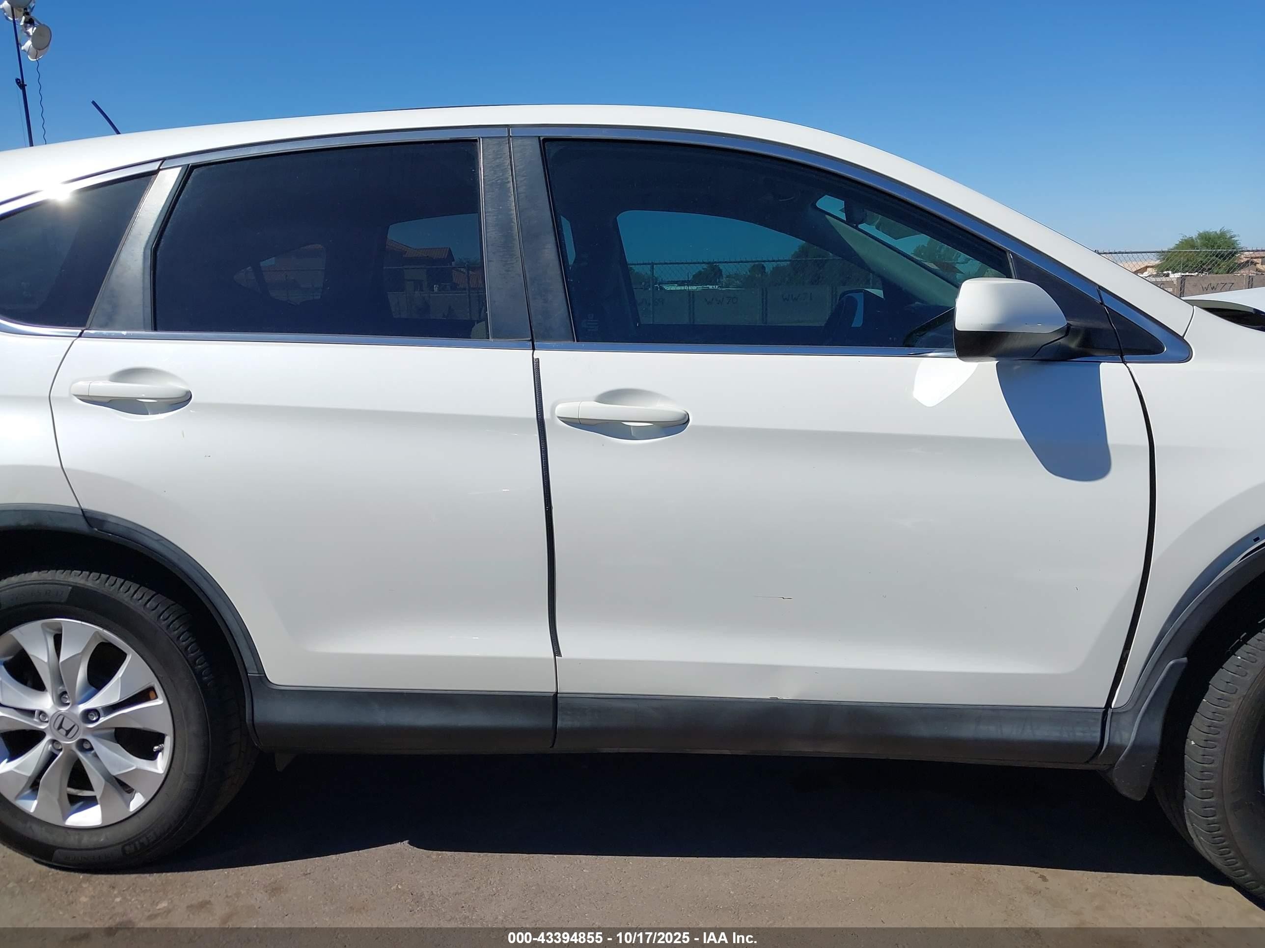 2013 Honda Cr-v Ex White vin: 5J6RM3H50DL006571