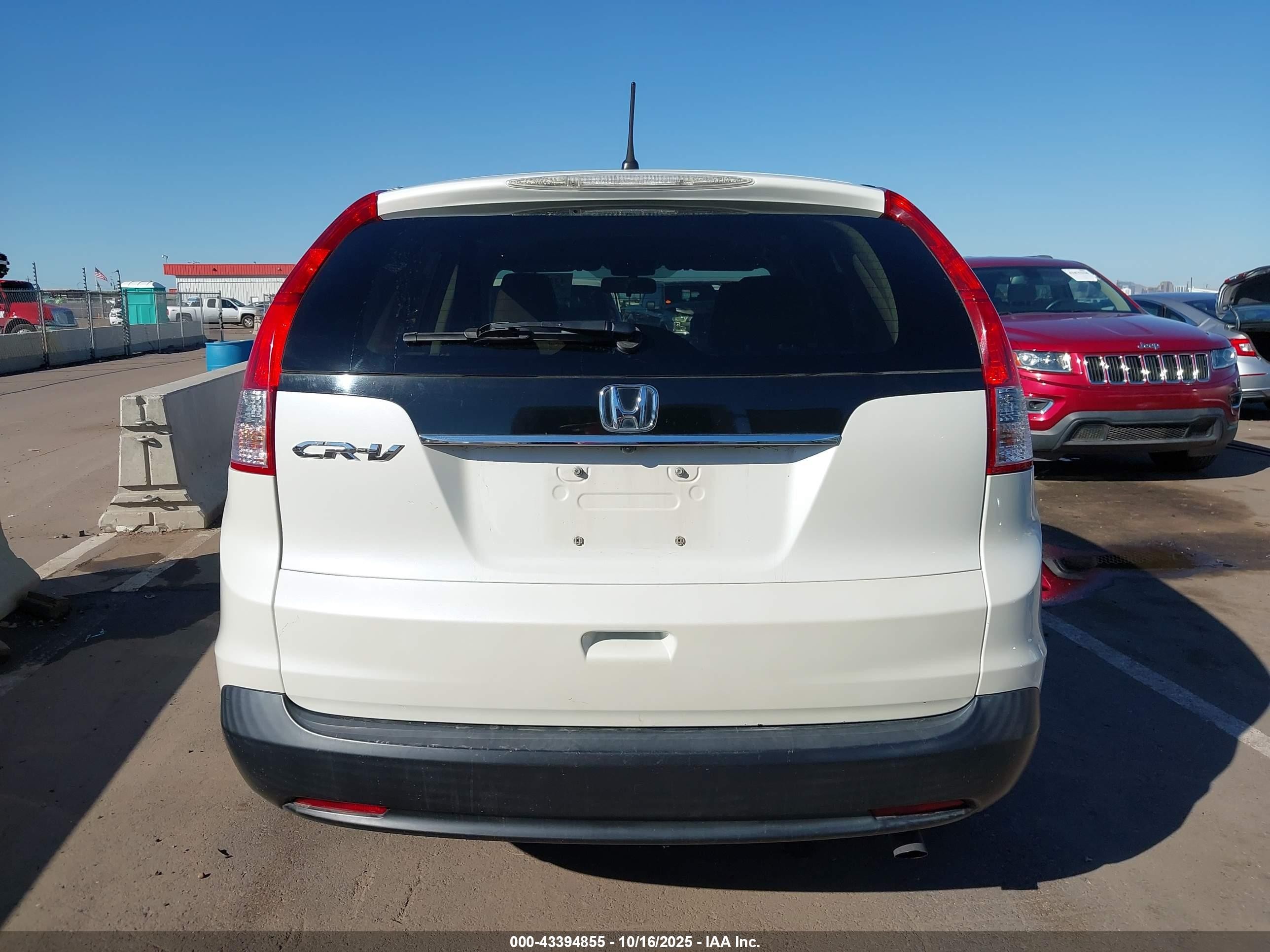 2013 Honda Cr-v Ex White vin: 5J6RM3H50DL006571