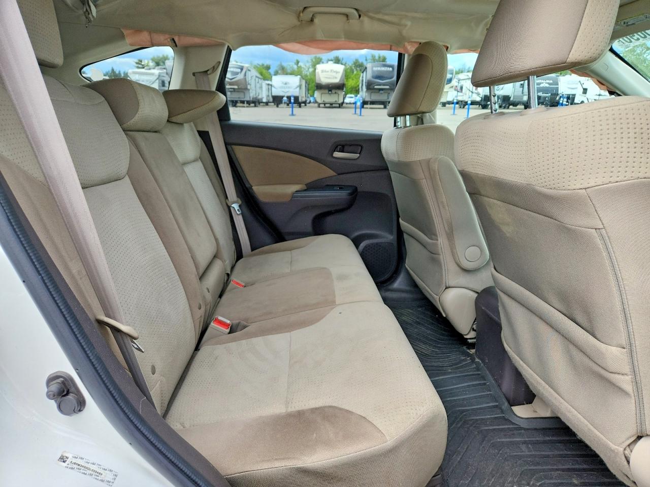 2013 Honda Cr-v Ex White vin: 5J6RM3H50DL025489