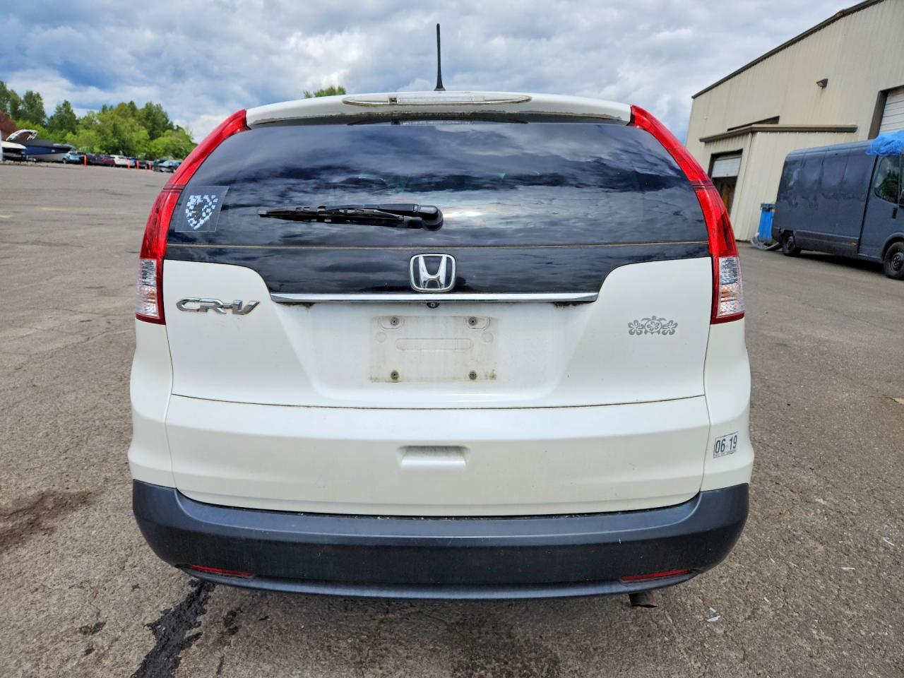 2013 Honda Cr-v Ex White vin: 5J6RM3H50DL025489