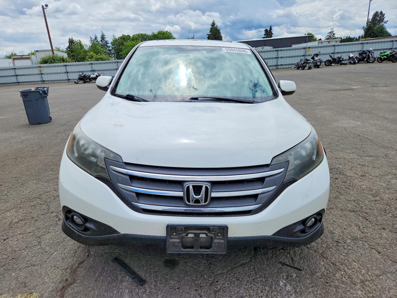 2013 Honda Cr-v Ex White vin: 5J6RM3H50DL025489
