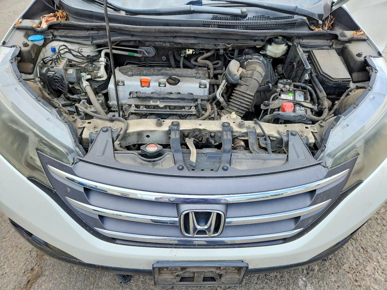 2013 Honda Cr-v Ex White vin: 5J6RM3H50DL025489