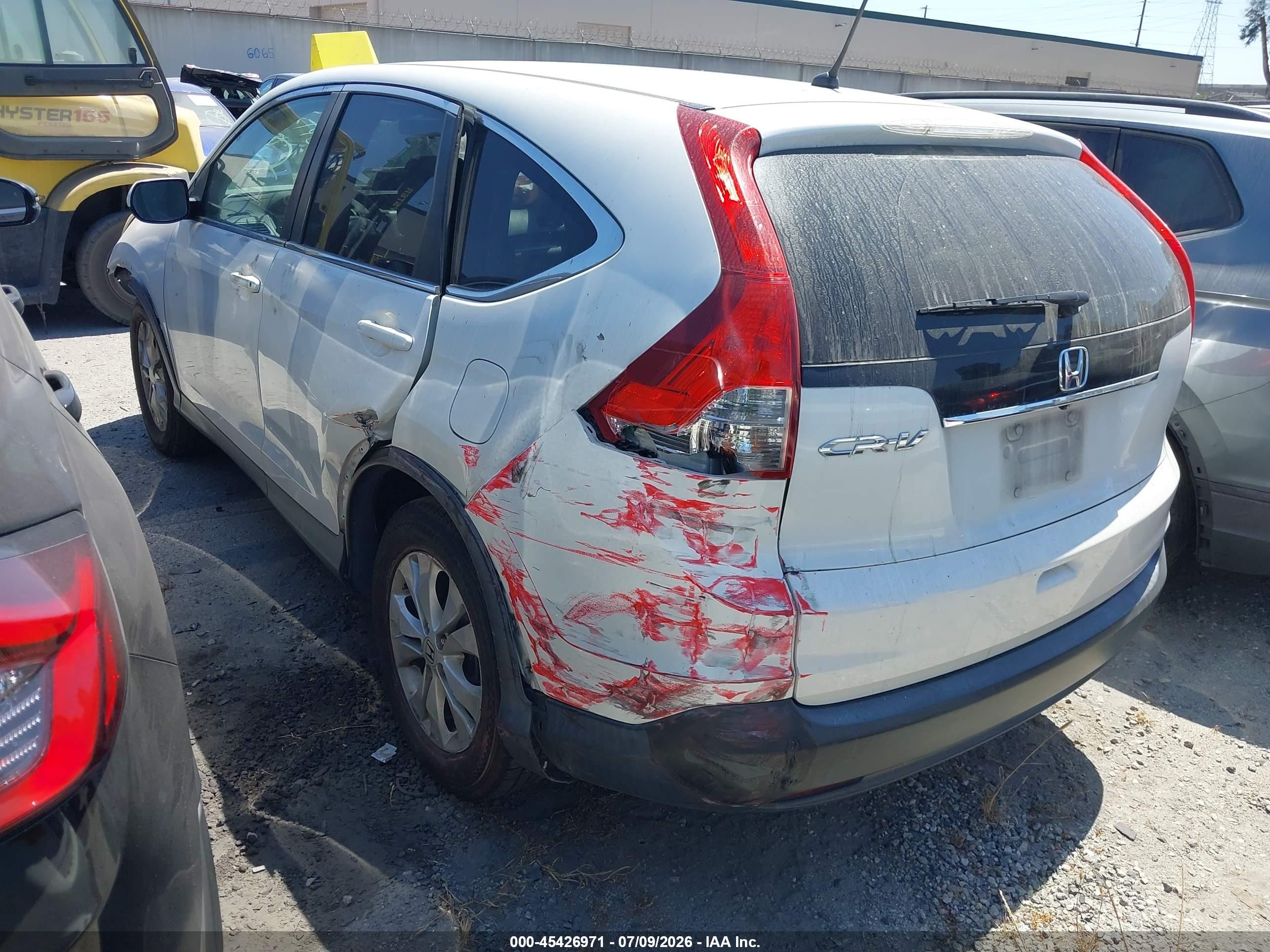 2014 Honda Cr-v Ex White vin: 5J6RM3H50EL004871