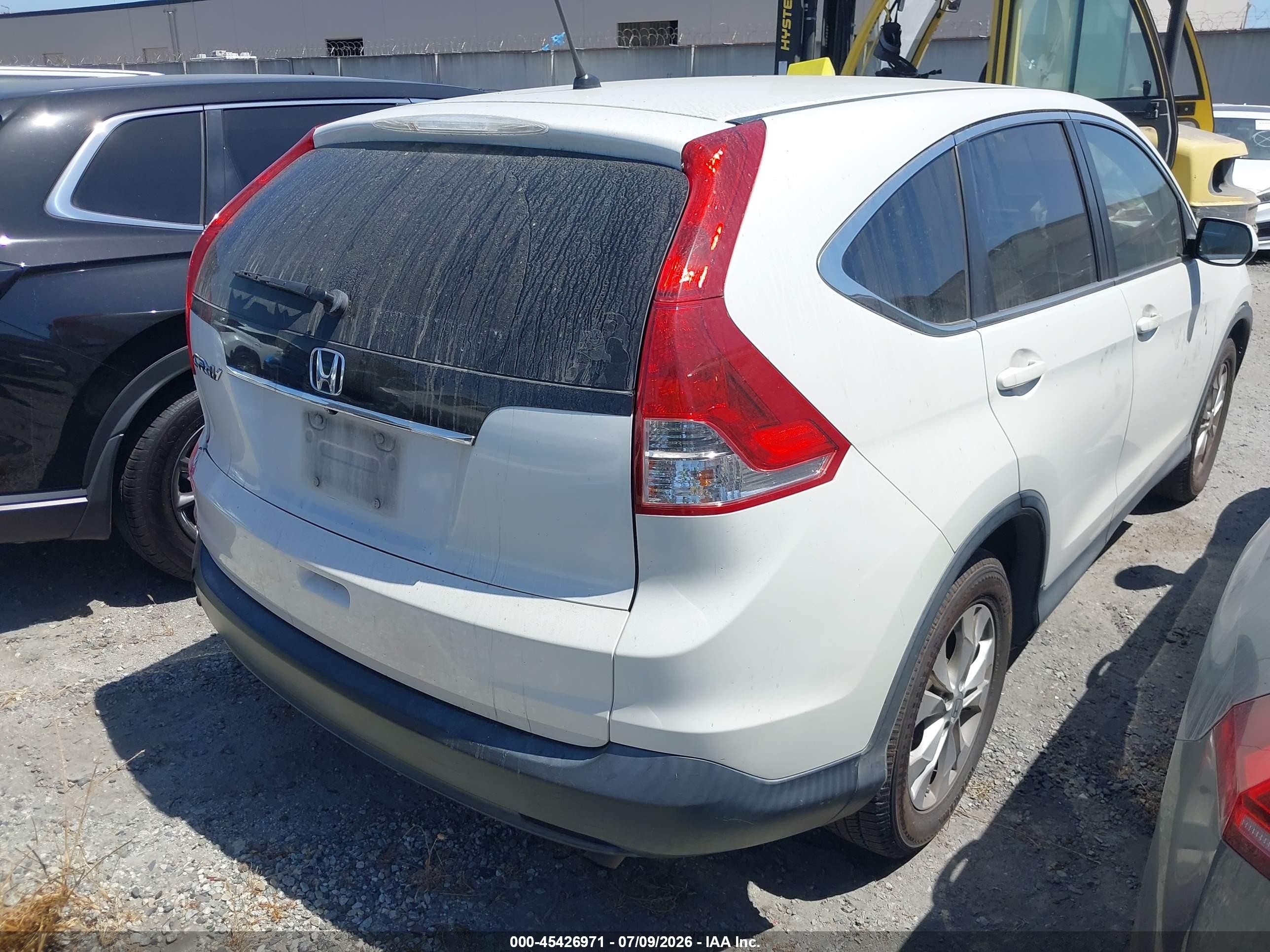 2014 Honda Cr-v Ex White vin: 5J6RM3H50EL004871