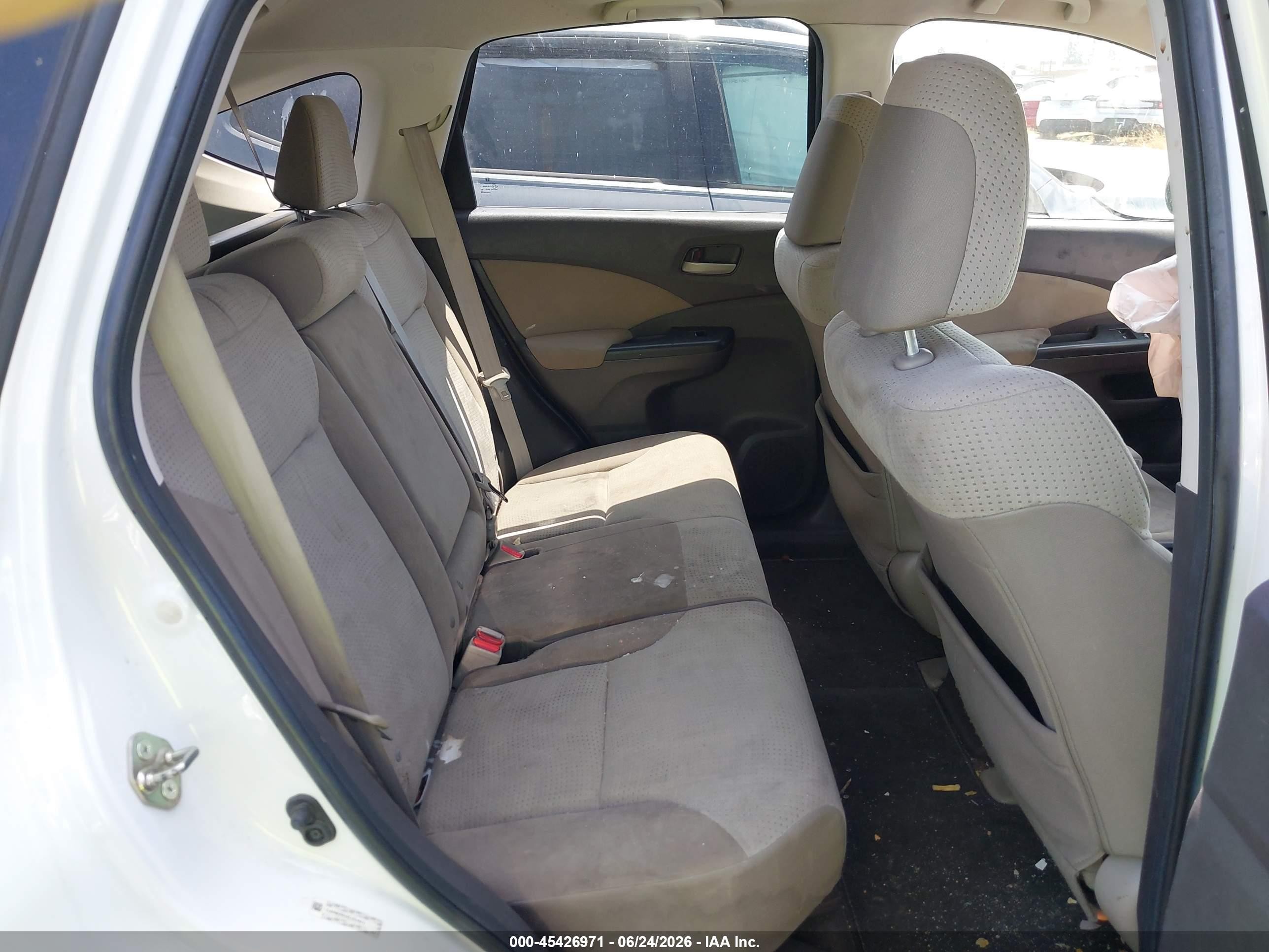 2014 Honda Cr-v Ex White vin: 5J6RM3H50EL004871