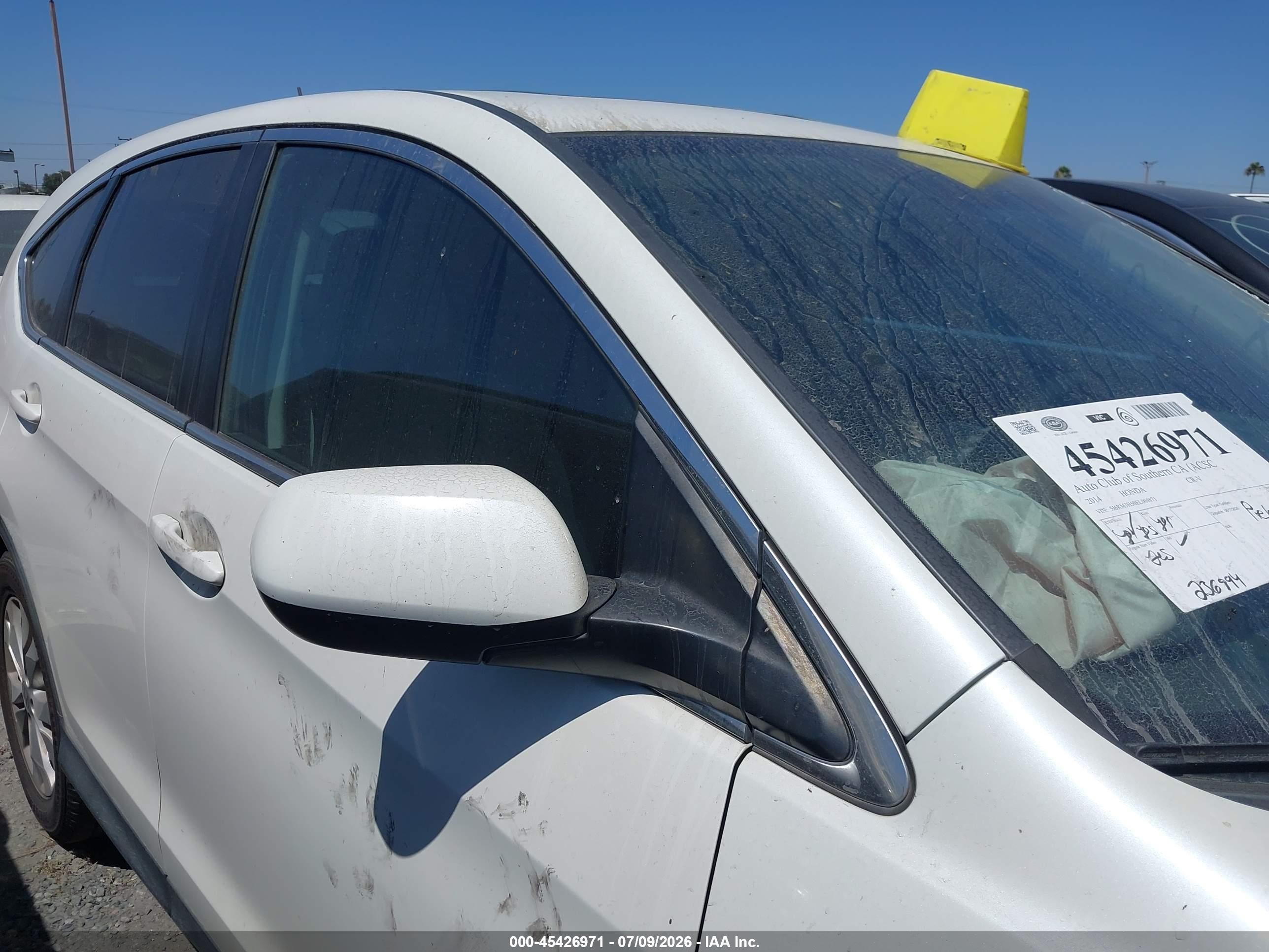 2014 Honda Cr-v Ex White vin: 5J6RM3H50EL004871