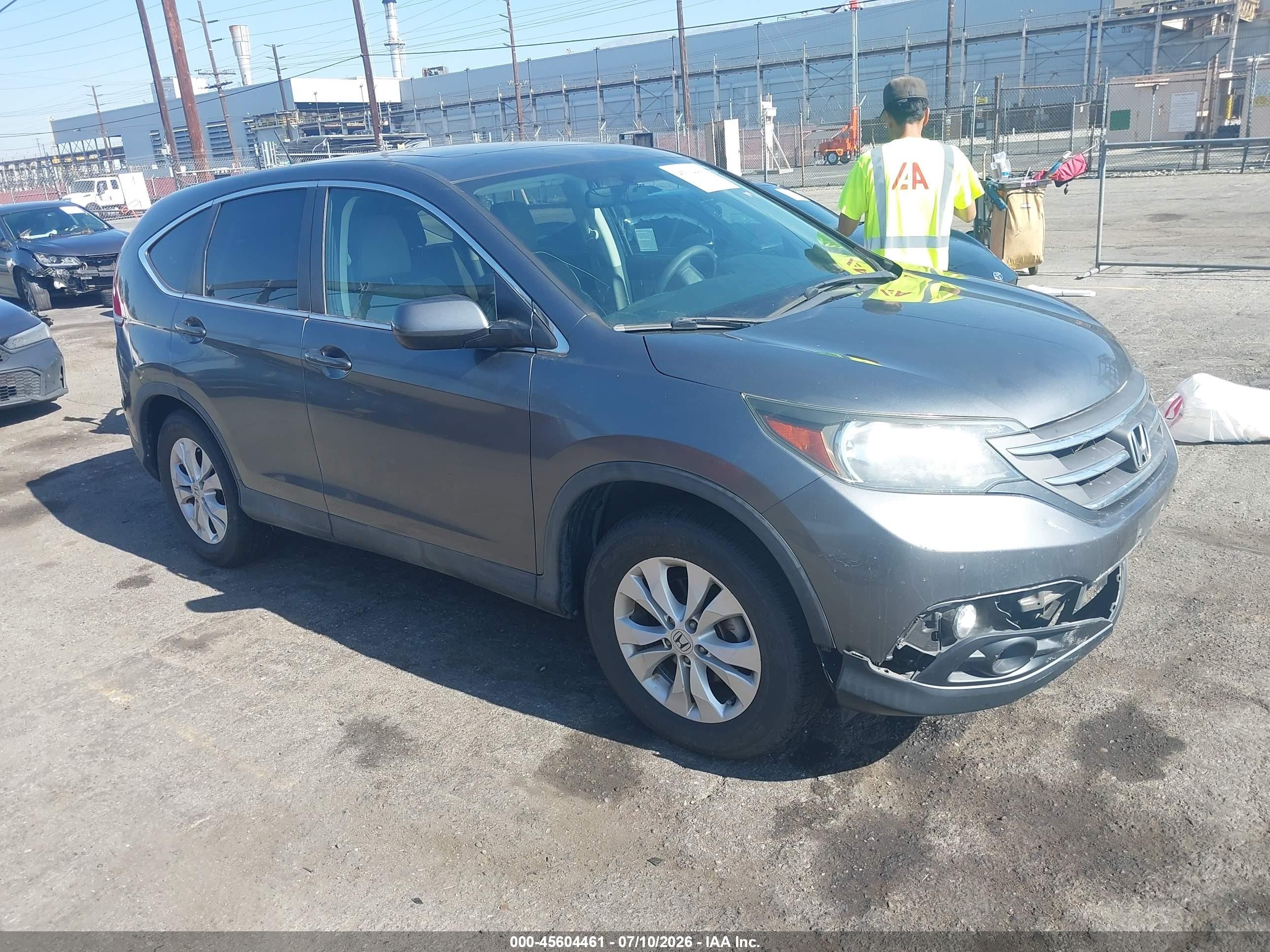2014 Honda Cr-v Ex Gray vin: 5J6RM3H50EL031892