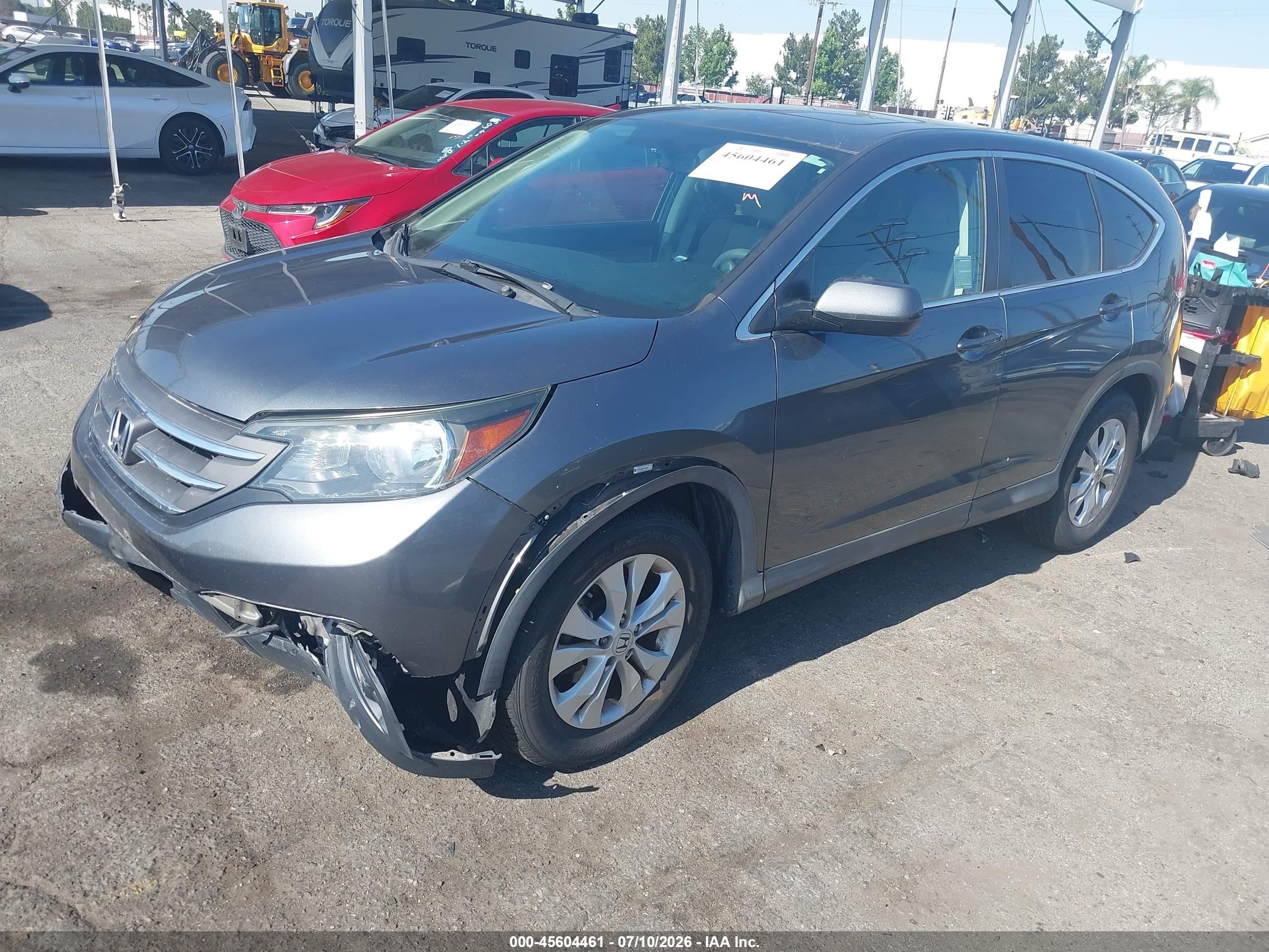2014 Honda Cr-v Ex Gray vin: 5J6RM3H50EL031892