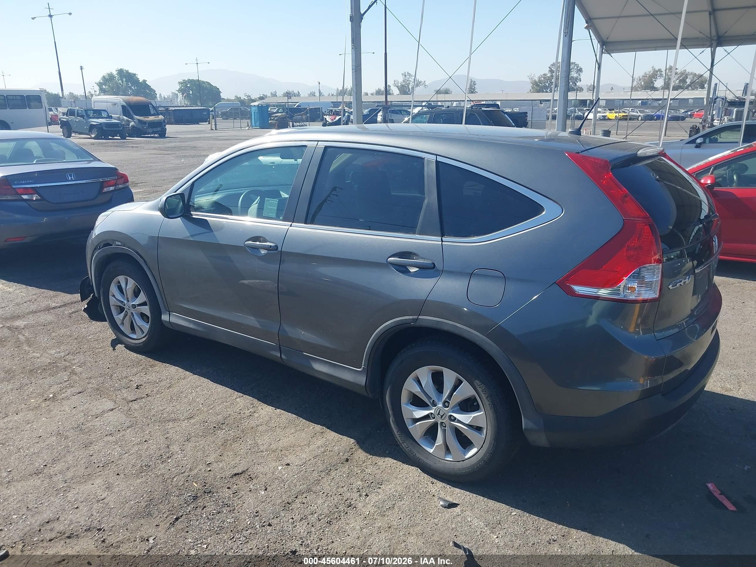 2014 Honda Cr-v Ex Gray vin: 5J6RM3H50EL031892