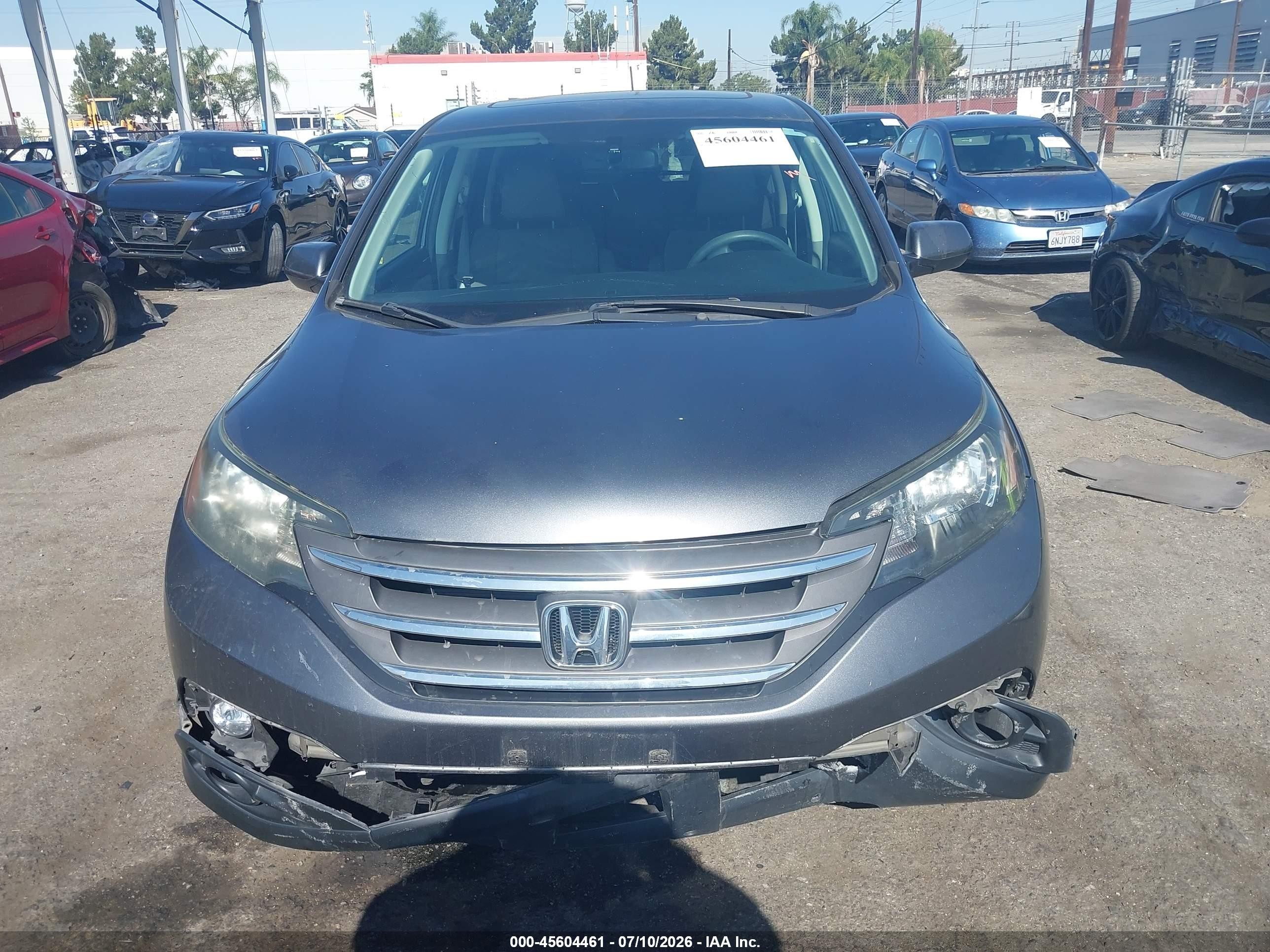2014 Honda Cr-v Ex Gray vin: 5J6RM3H50EL031892