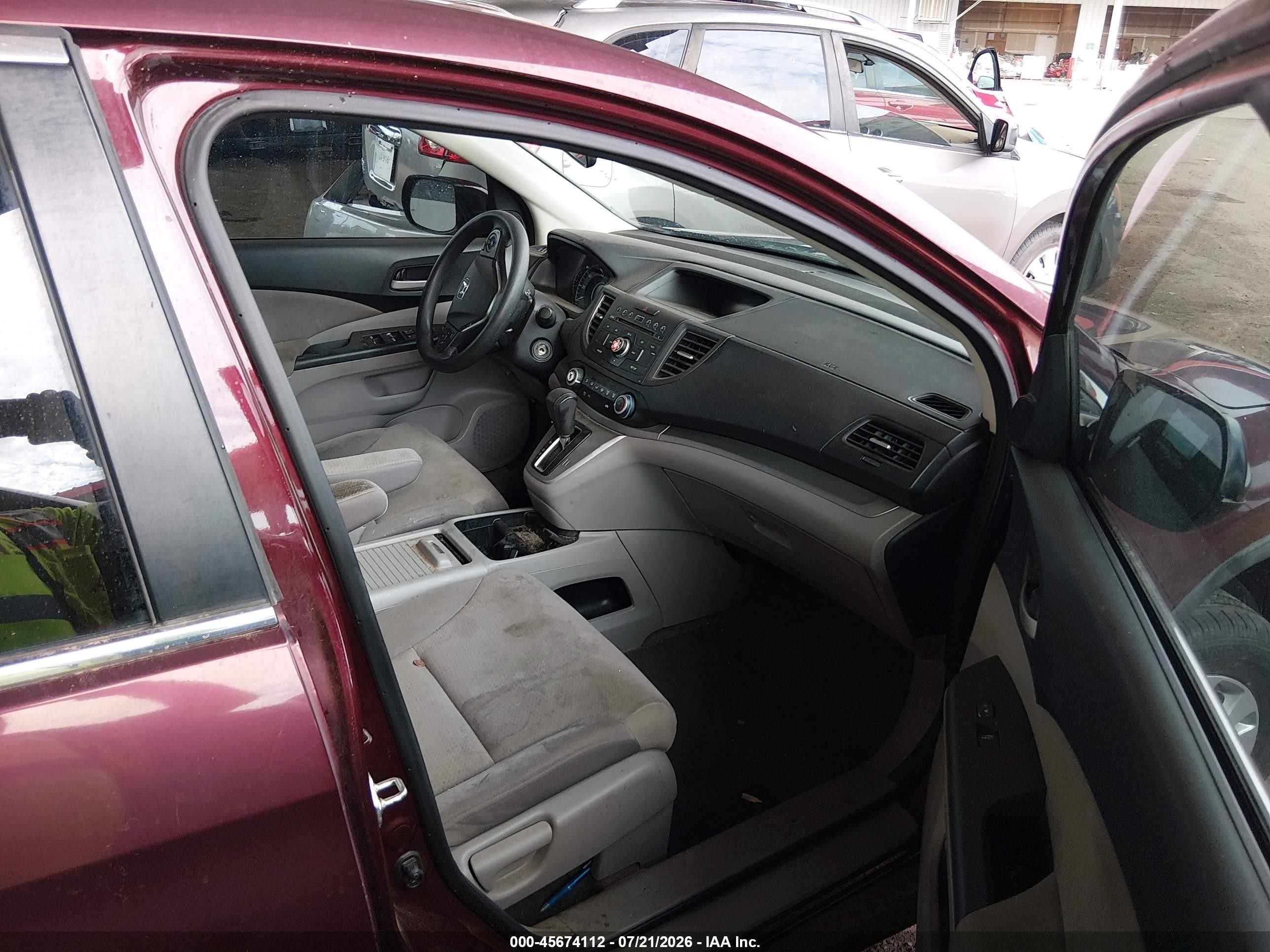 2014 Honda Cr-v Ex Burgundy vin: 5J6RM3H50EL034114