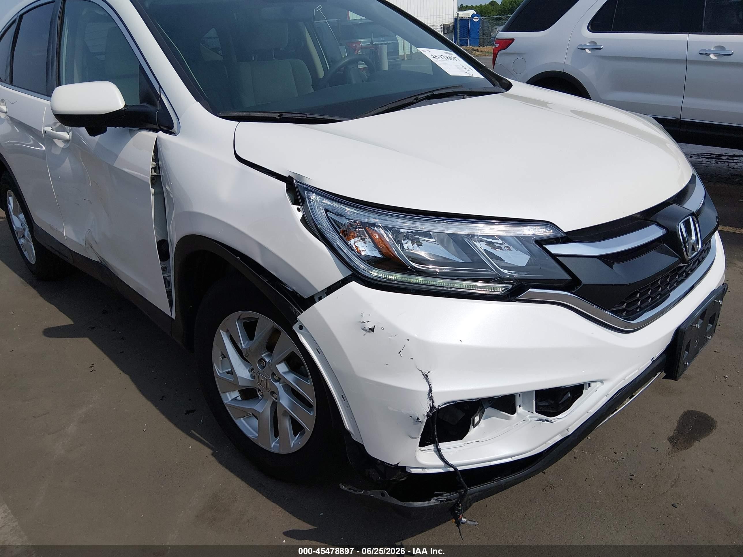 2015 Honda Cr-v Ex Белый vin: 5J6RM3H50FL007240