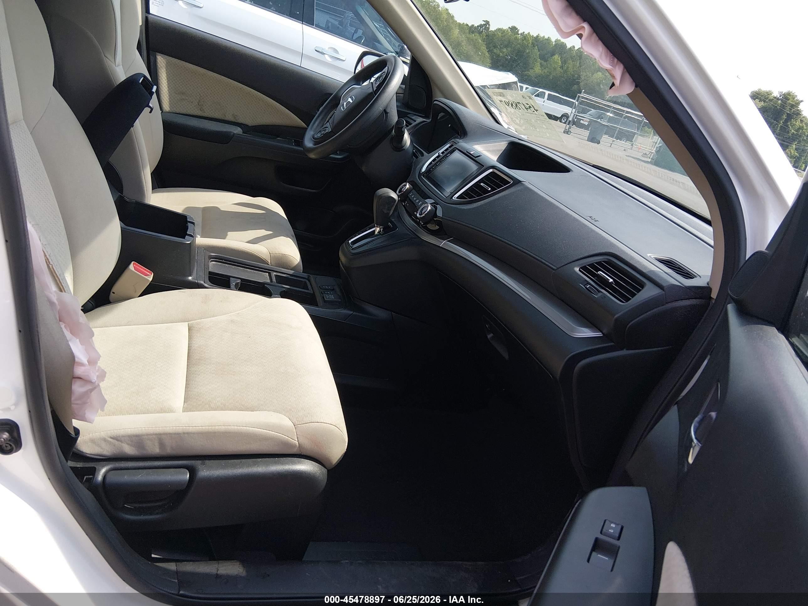 2015 Honda Cr-v Ex Белый vin: 5J6RM3H50FL007240