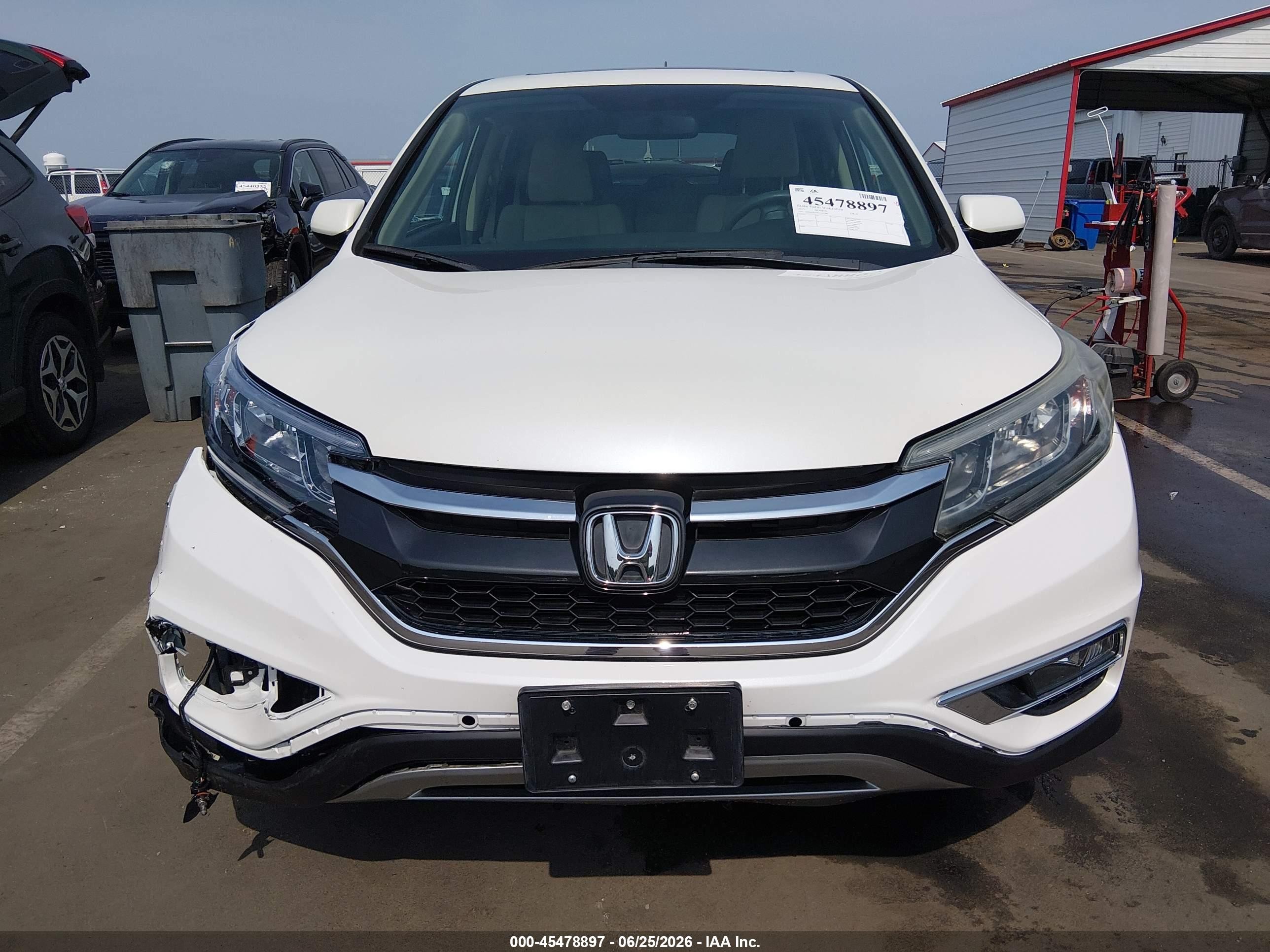 2015 Honda Cr-v Ex Белый vin: 5J6RM3H50FL007240