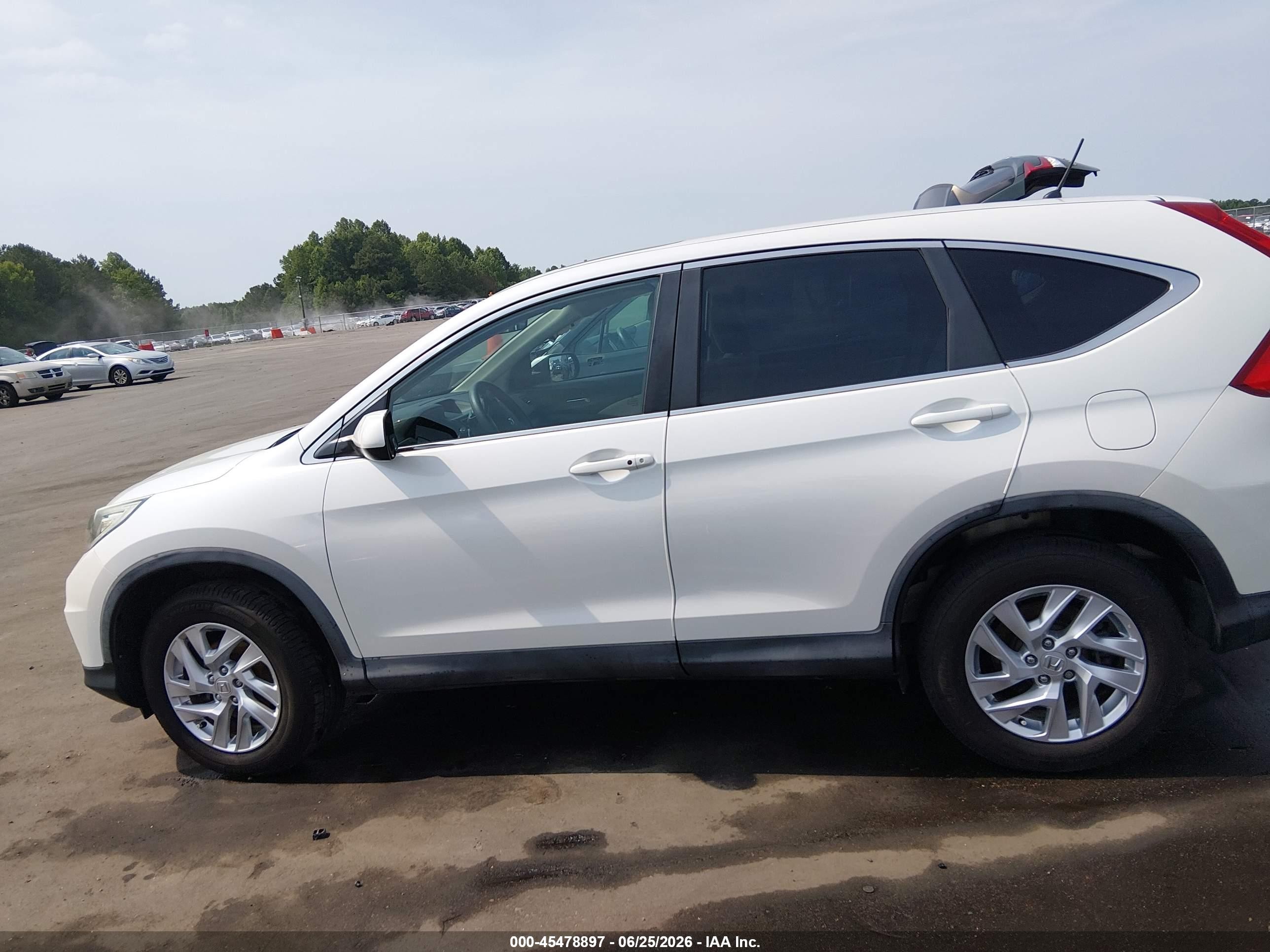 2015 Honda Cr-v Ex Белый vin: 5J6RM3H50FL007240