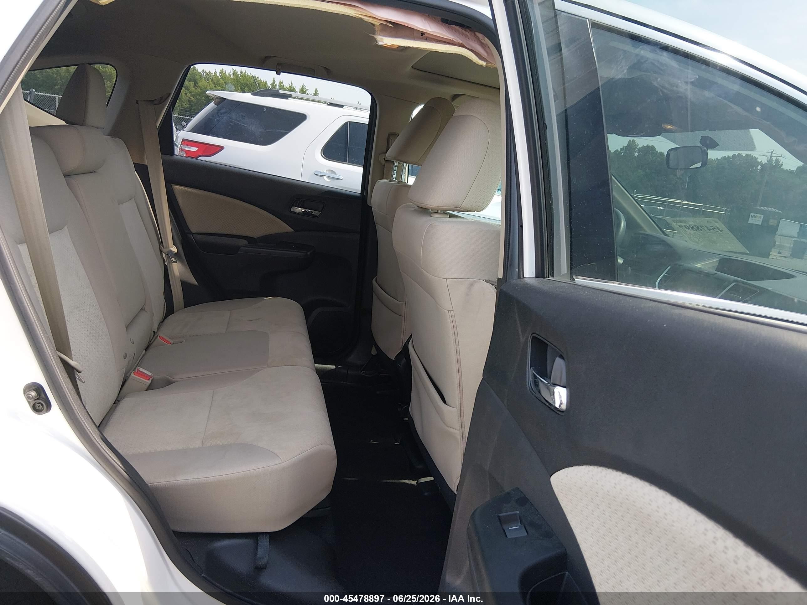 2015 Honda Cr-v Ex Белый vin: 5J6RM3H50FL007240