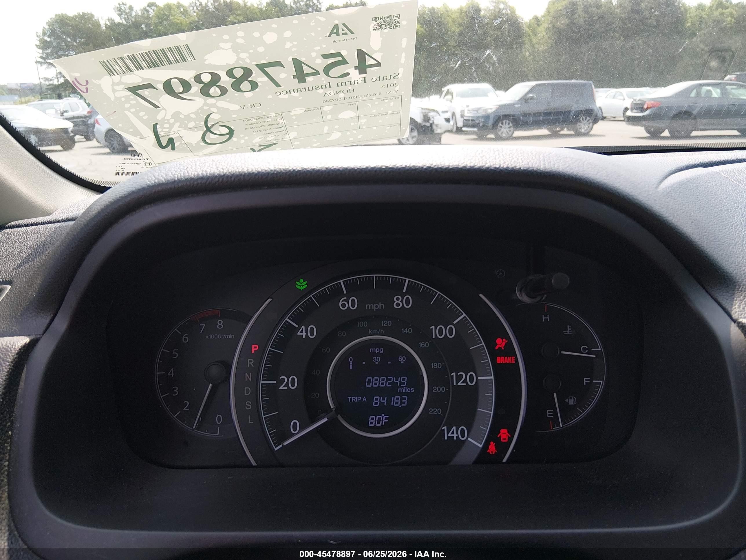 2015 Honda Cr-v Ex Белый vin: 5J6RM3H50FL007240