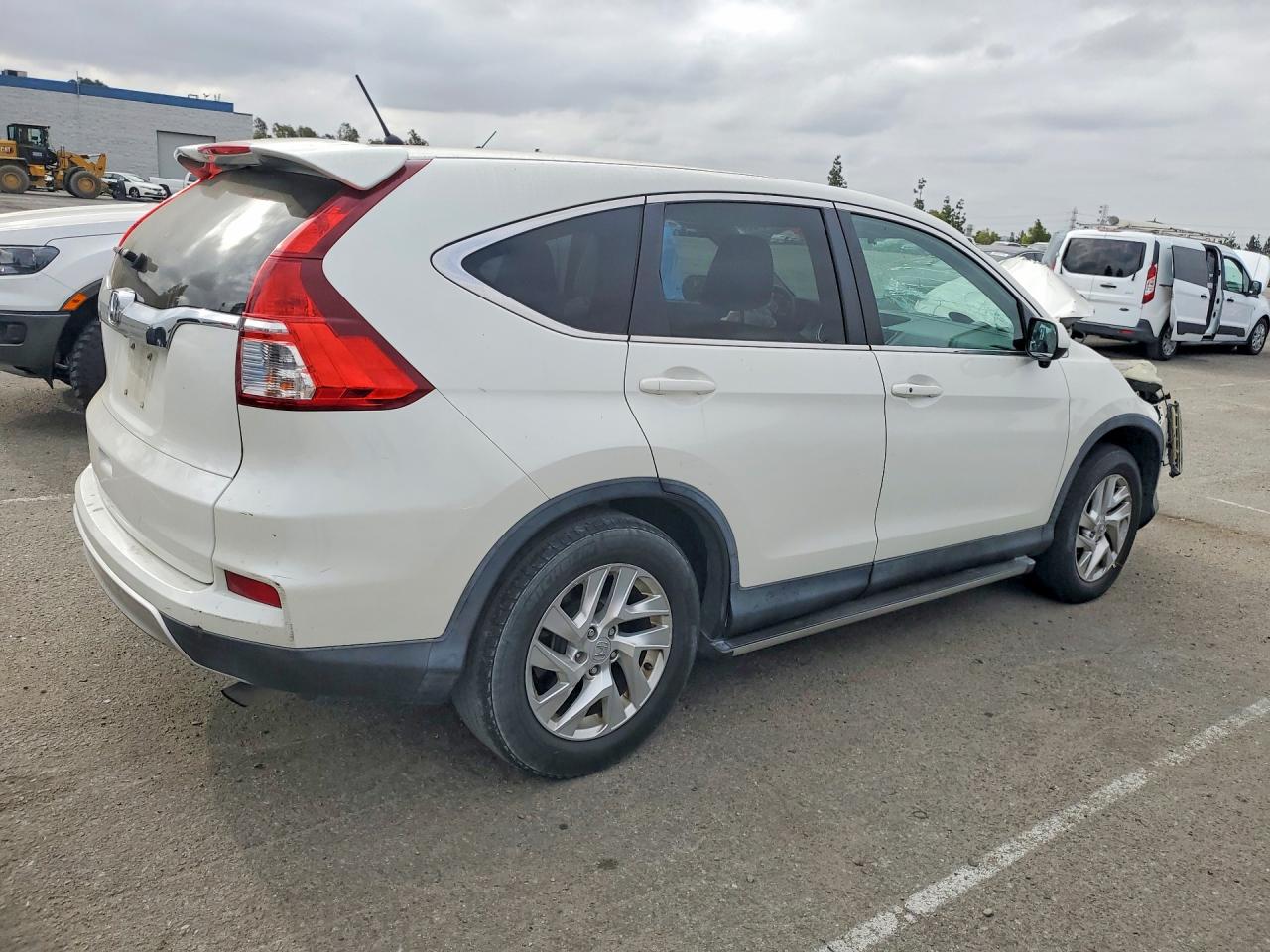 2015 Honda Crv Ex White vin: 5J6RM3H50FL013829