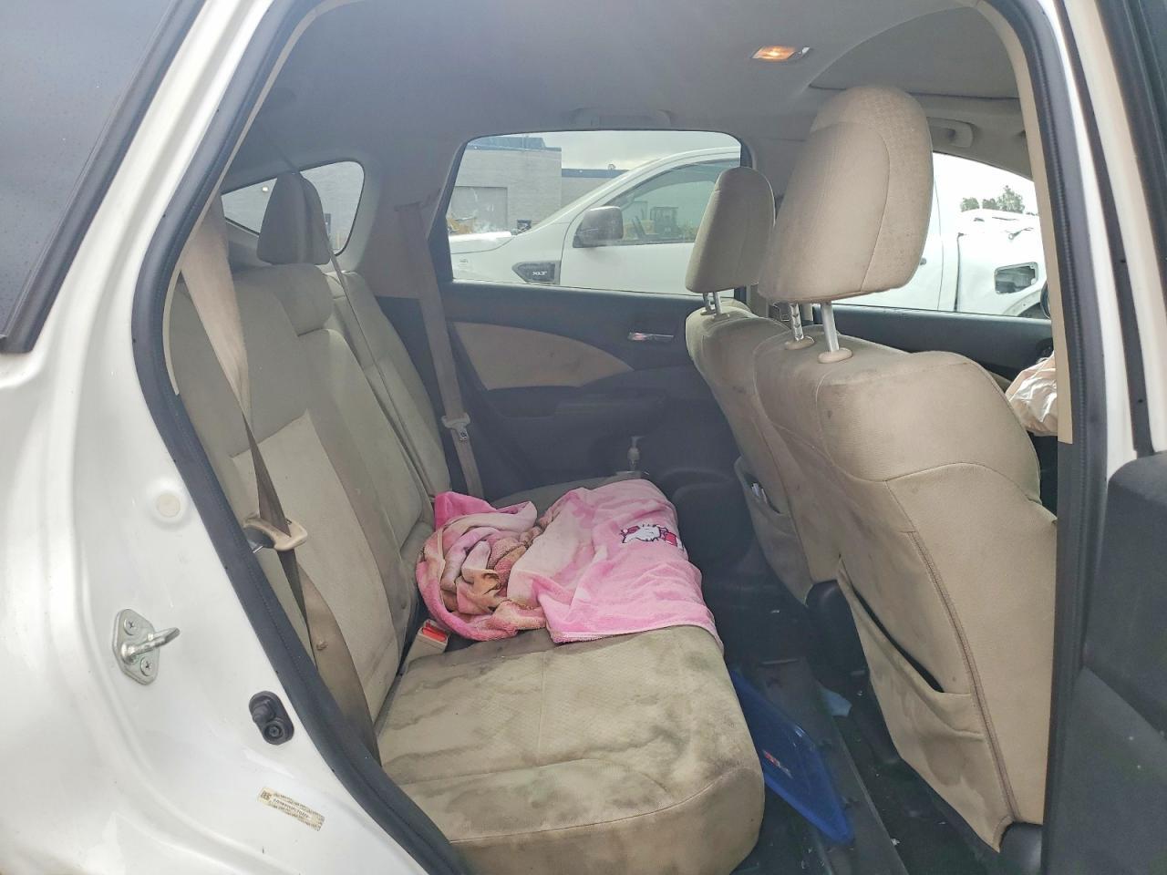 2015 Honda Crv Ex White vin: 5J6RM3H50FL013829