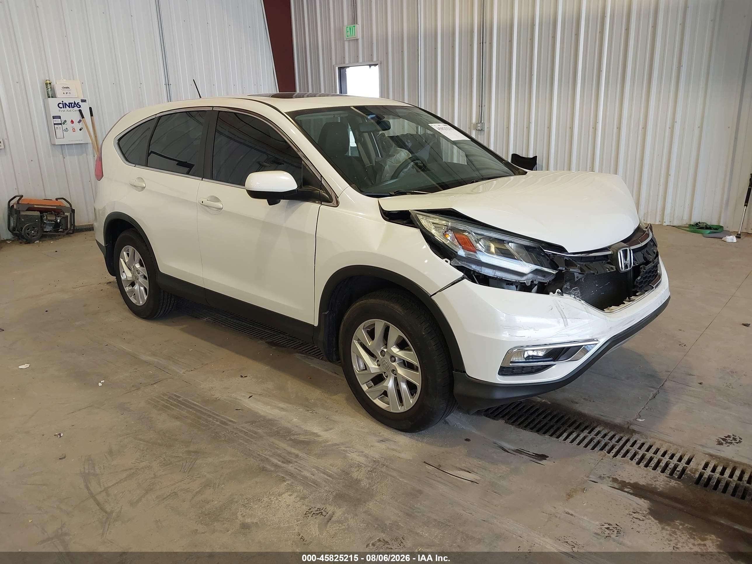 2015 Honda Cr-v Ex White vin: 5J6RM3H50FL022661