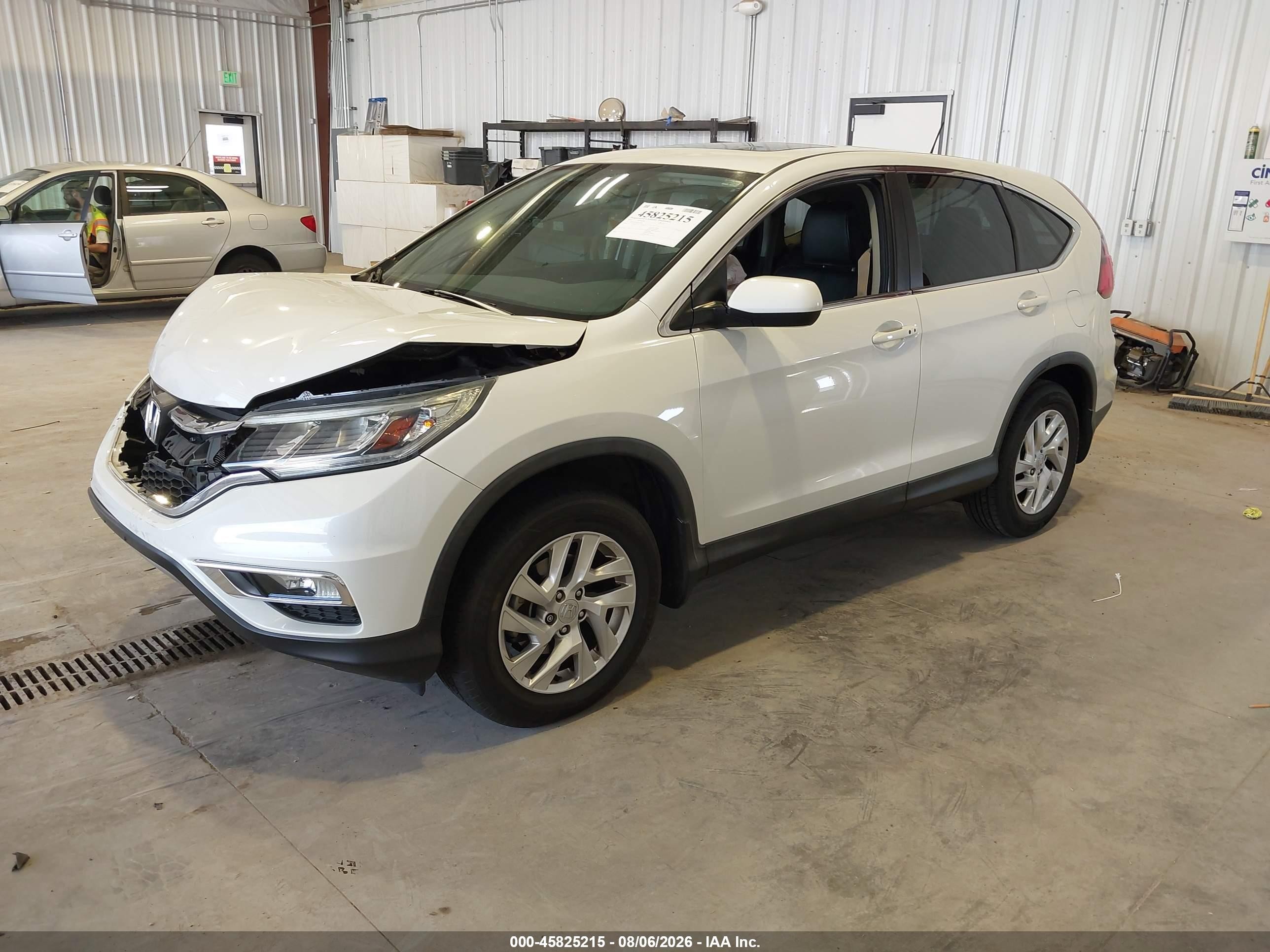 2015 Honda Cr-v Ex White vin: 5J6RM3H50FL022661