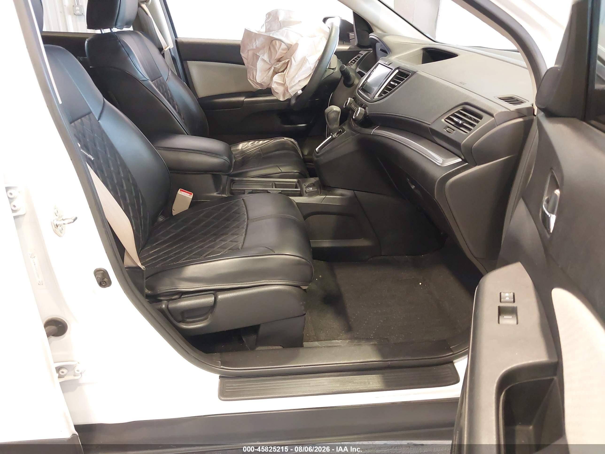 2015 Honda Cr-v Ex White vin: 5J6RM3H50FL022661