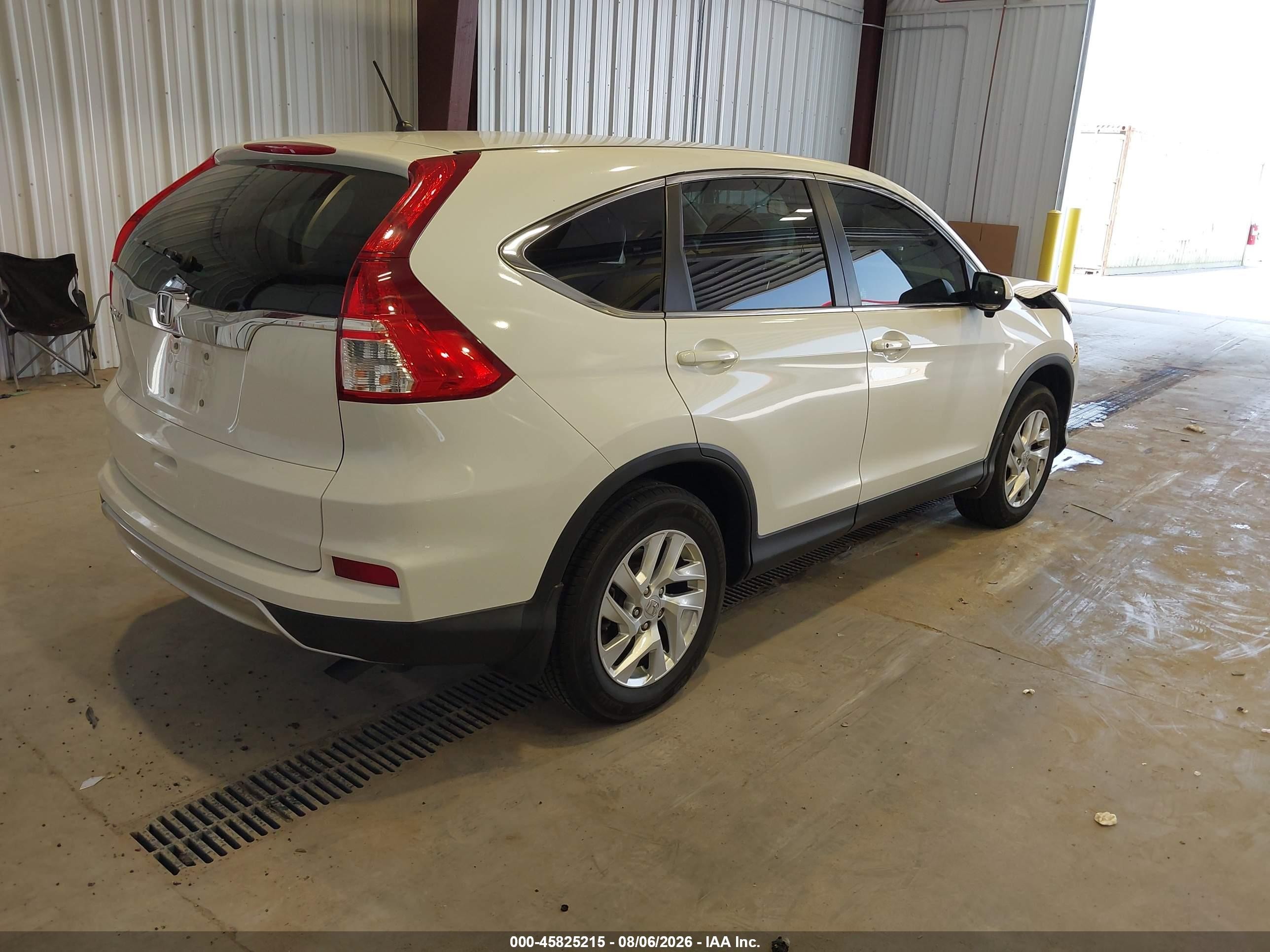 2015 Honda Cr-v Ex White vin: 5J6RM3H50FL022661