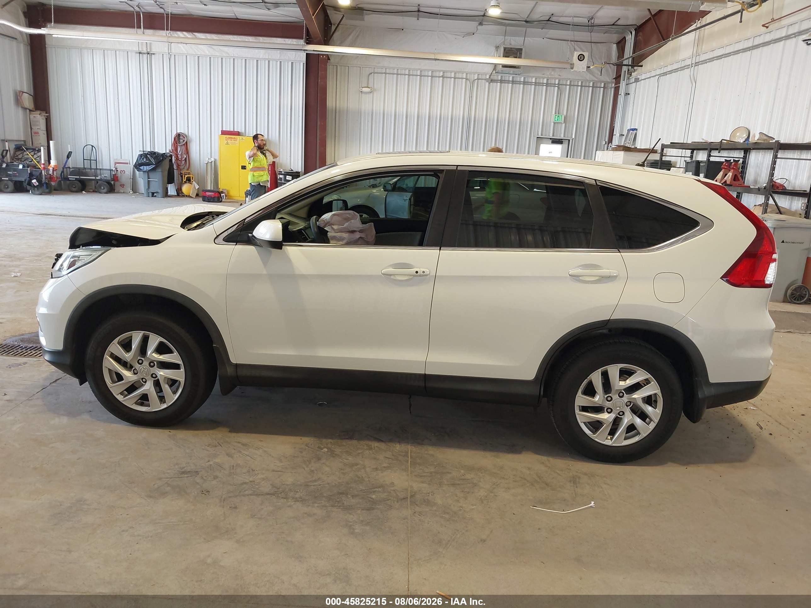 2015 Honda Cr-v Ex White vin: 5J6RM3H50FL022661