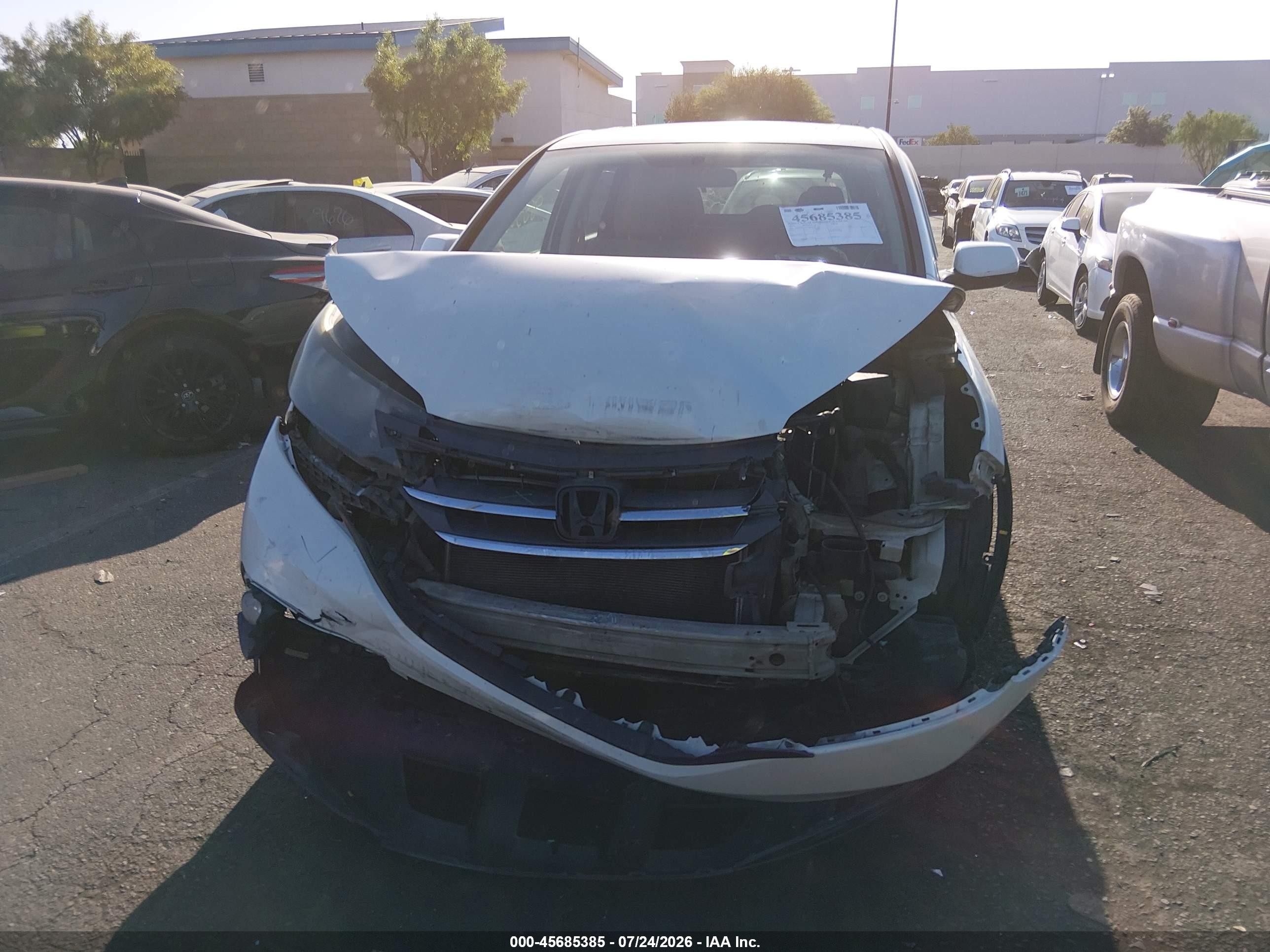 2012 Honda Cr-v Ex White vin: 5J6RM3H51CL006108