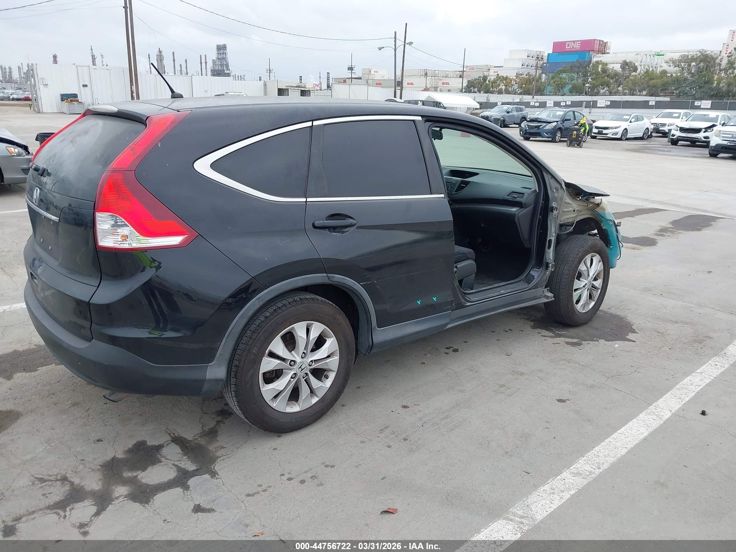 2012 Honda Cr-v Ex Black vin: 5J6RM3H51CL047919