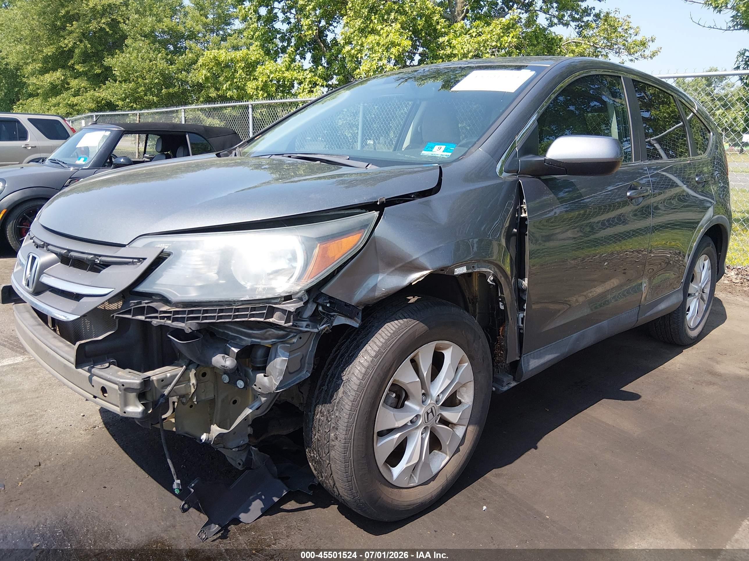 2012 Honda Cr-v Ex Gray vin: 5J6RM3H51CL048195