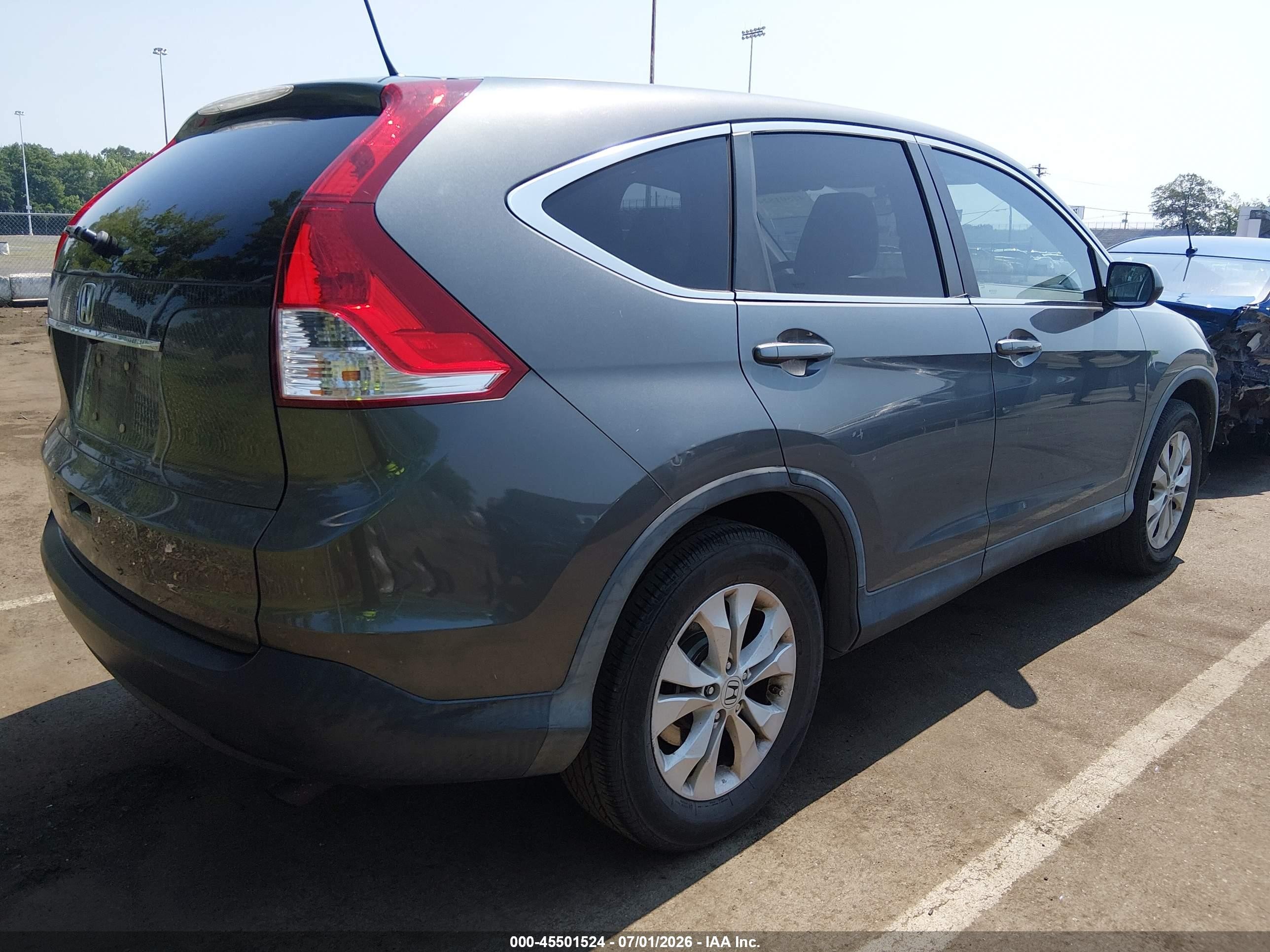 2012 Honda Cr-v Ex Gray vin: 5J6RM3H51CL048195