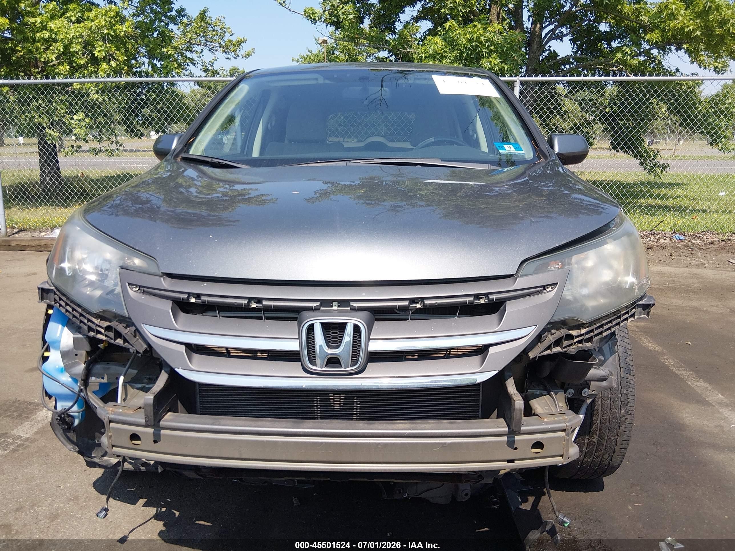 2012 Honda Cr-v Ex Gray vin: 5J6RM3H51CL048195