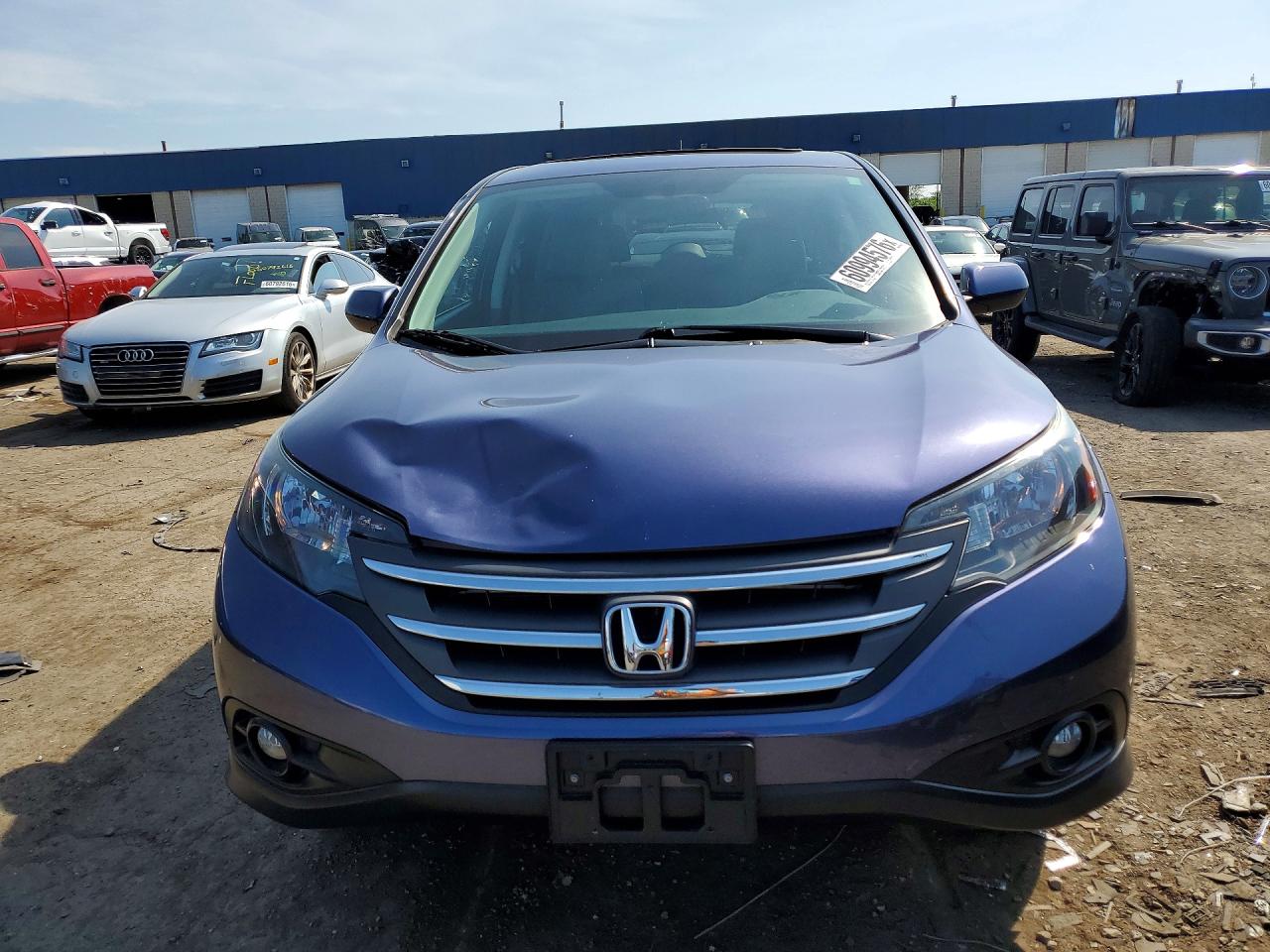2013 Honda Cr-v Ex Blue vin: 5J6RM3H51DL002223