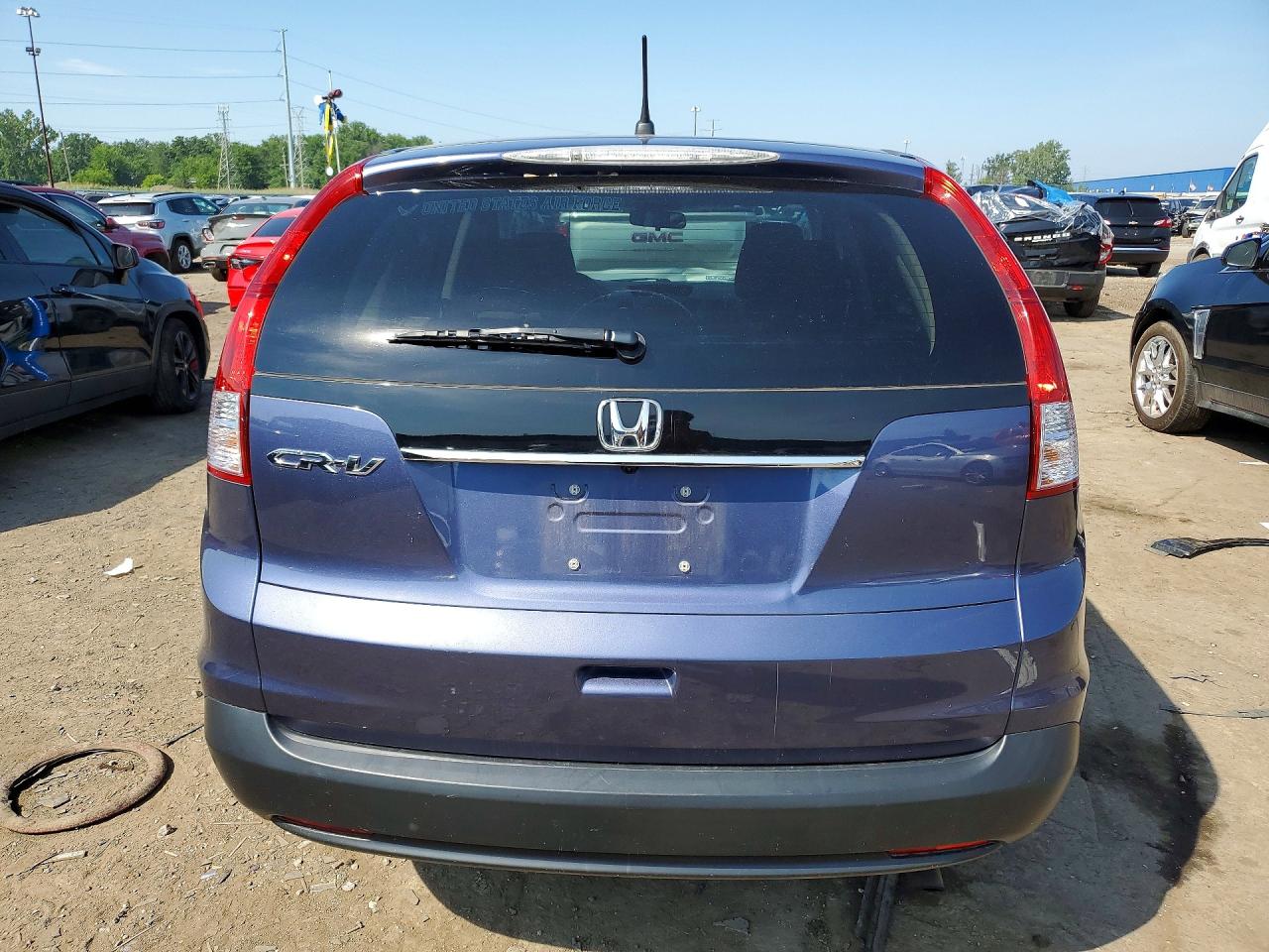 2013 Honda Cr-v Ex Blue vin: 5J6RM3H51DL002223