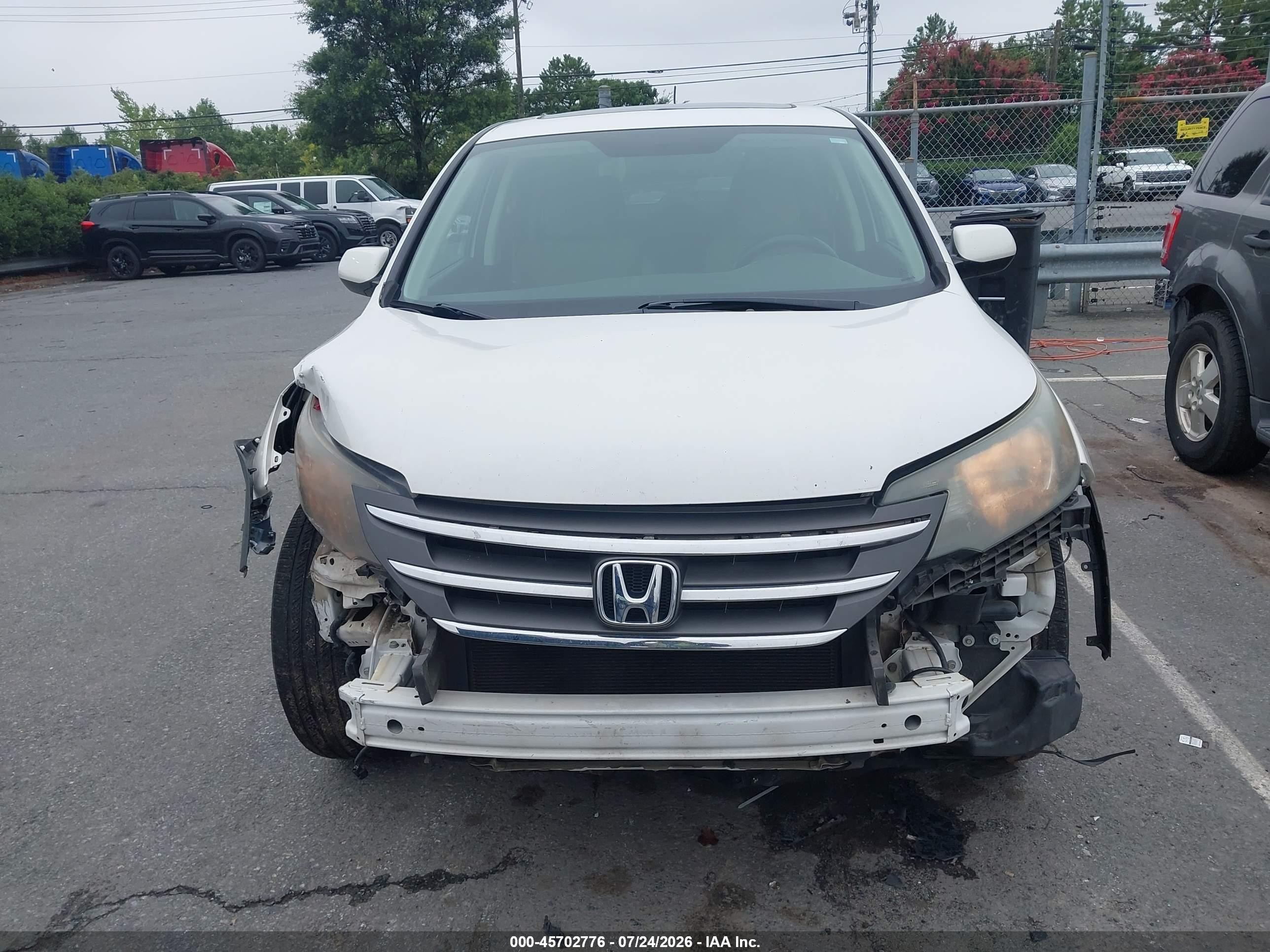 2013 Honda Cr-v Ex White vin: 5J6RM3H51DL043449