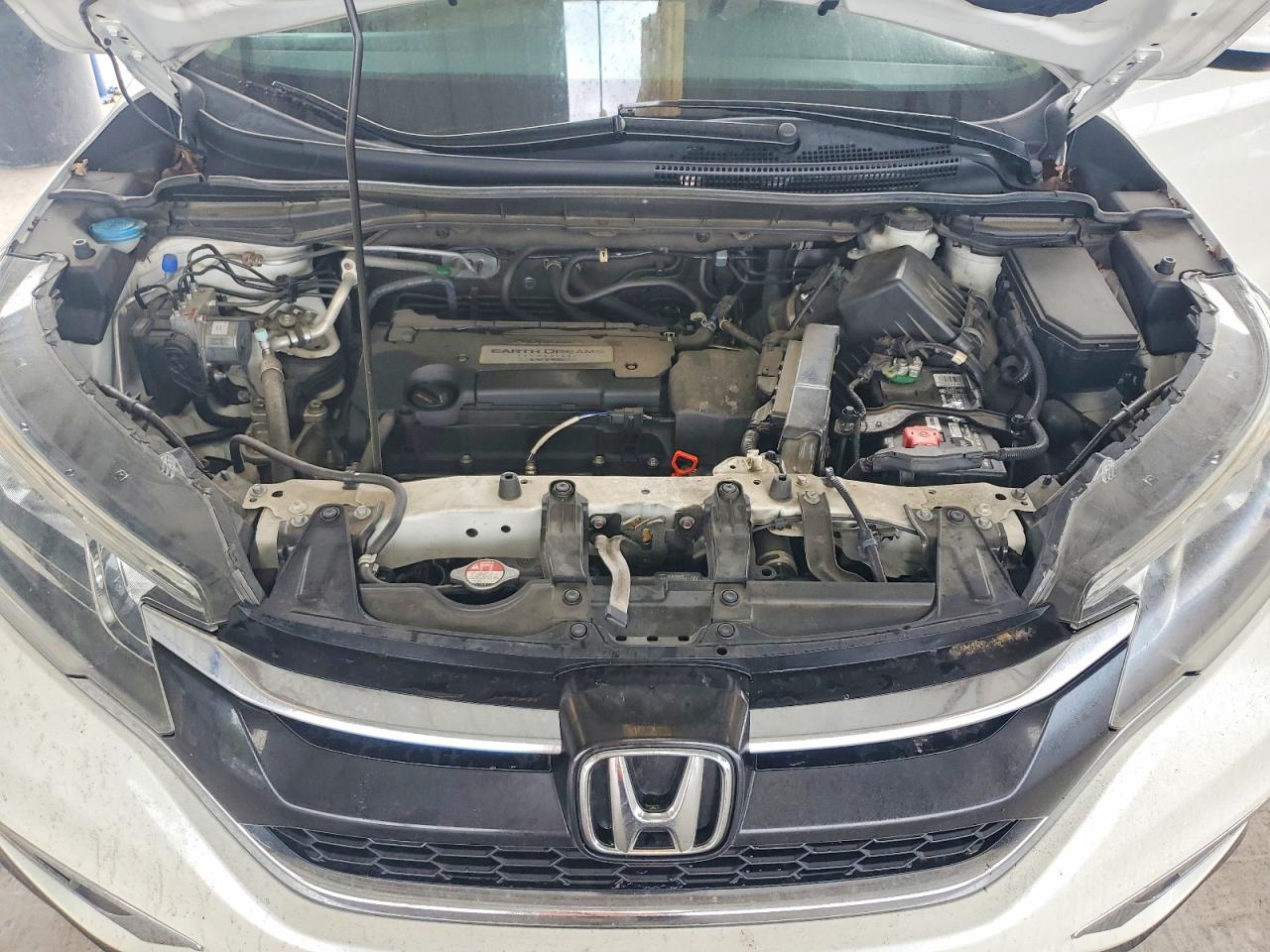 2015 Honda Cr-v Ex White vin: 5J6RM3H51FL009207