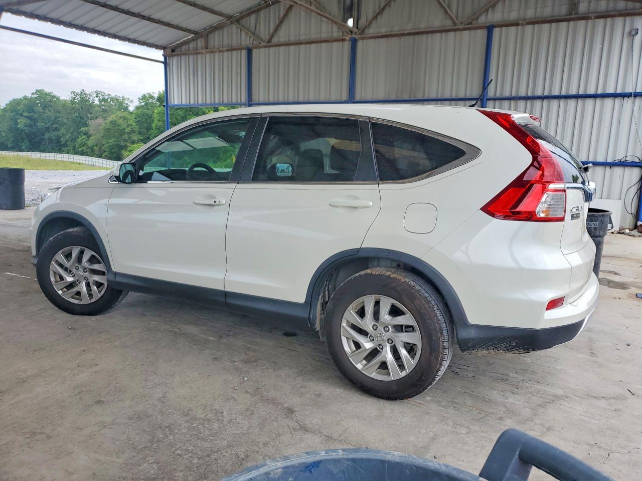 2015 Honda Cr-v Ex White vin: 5J6RM3H51FL009207
